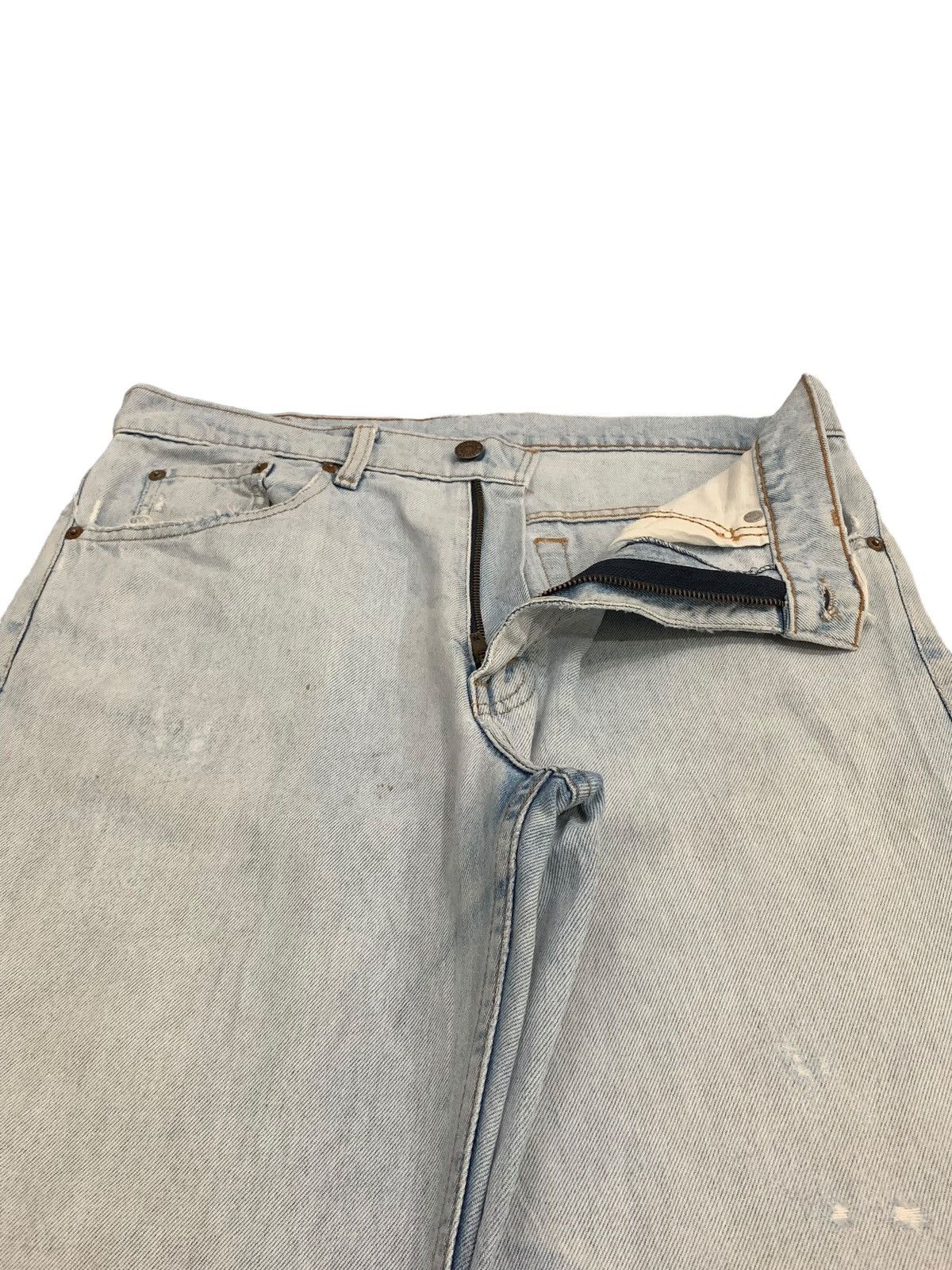 Levi's Vintage Levis 515 Light Wash Distressed Denim (AC48) Size US 32 / EU 48 - 17 Thumbnail