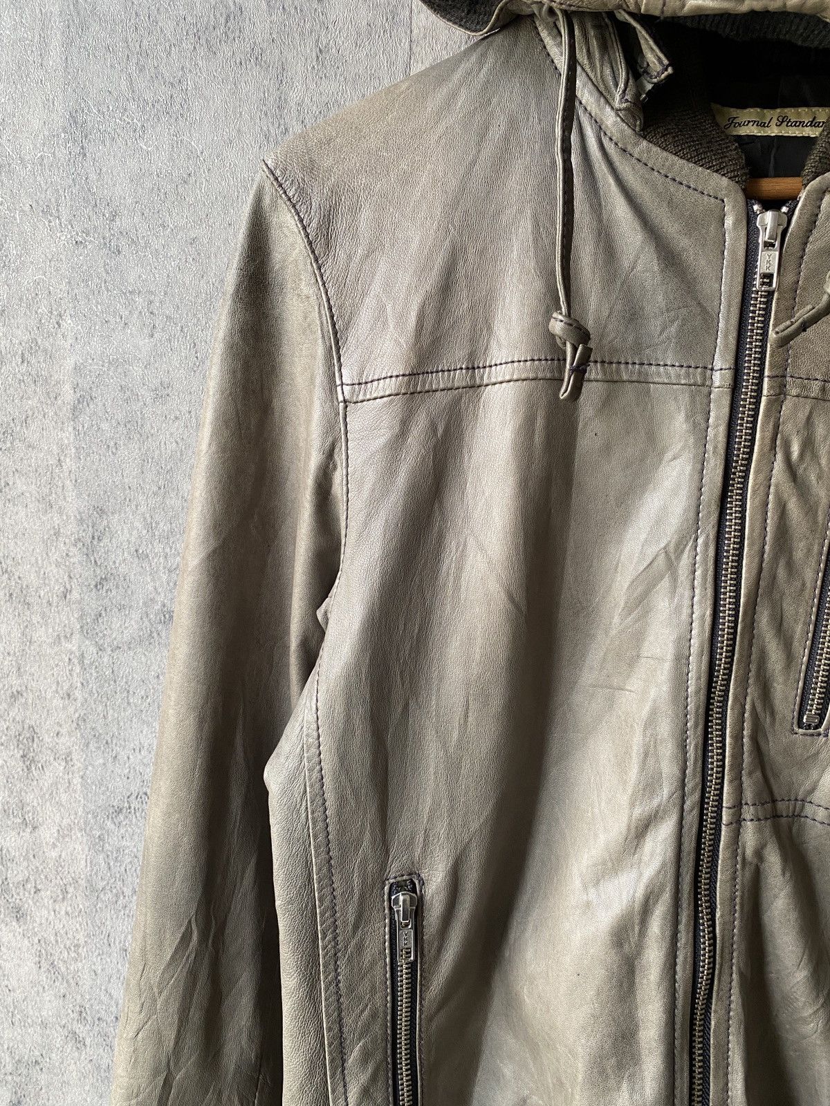 Journal Standard Journal Standard Sheep Skin Leather Patina Design Hoodie Size US M / EU 48-50 / 2 - 8 Thumbnail