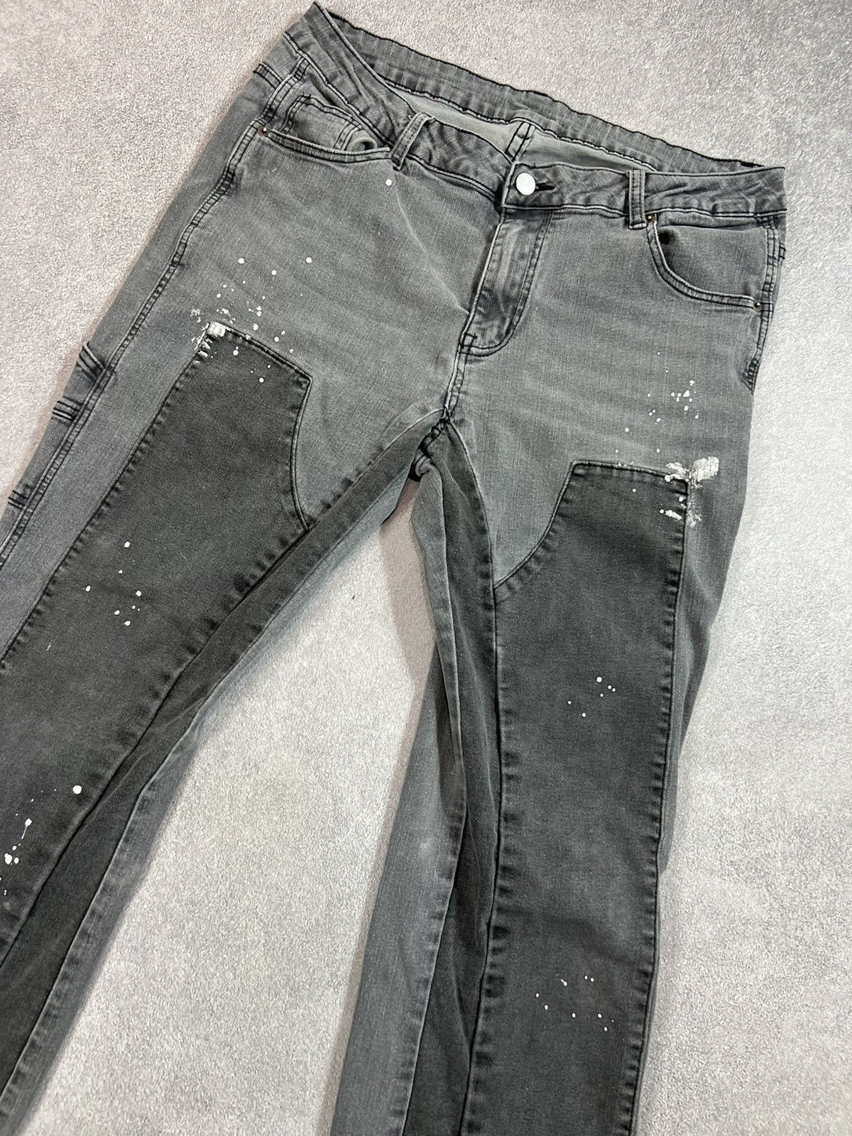 Junya Watanabe FLARED junya watanabe balenci style washed denim jeans Size US 33 - 6 Thumbnail