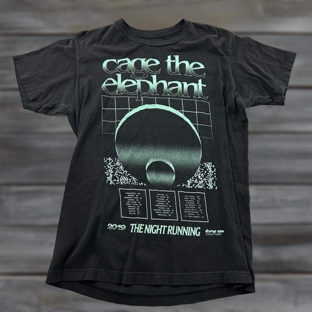 Vintage Cage The Elephant Short Sleeve T Shirt Mens Medium Black Size US M / EU 48-50 / 2 - 1 Thumbnail