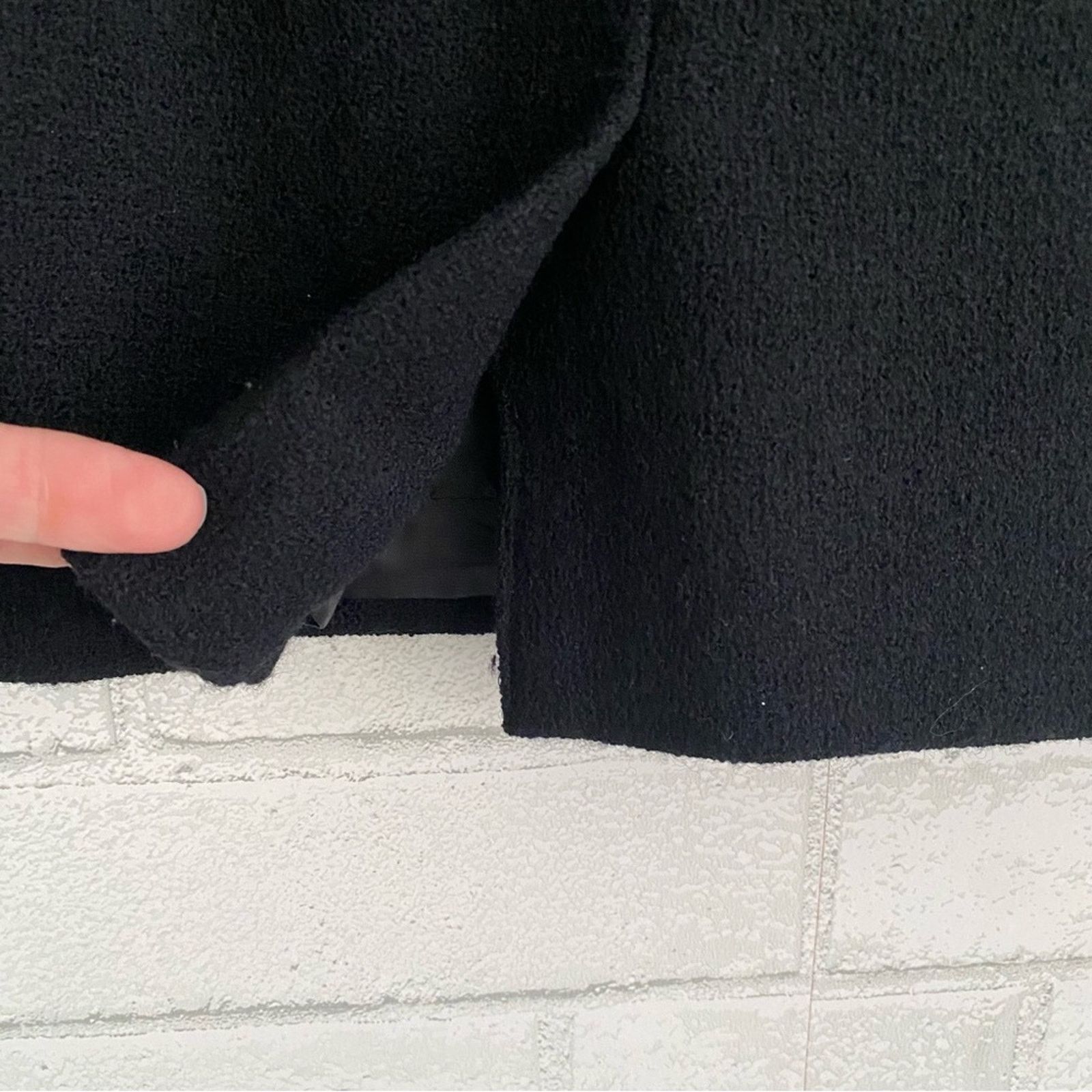 Dior Christian Dior Vtg Blk Womens Woo Suit Blazer Skirt 12P EUC Size XL / US 12-14 / IT 48-50 - 11 Thumbnail
