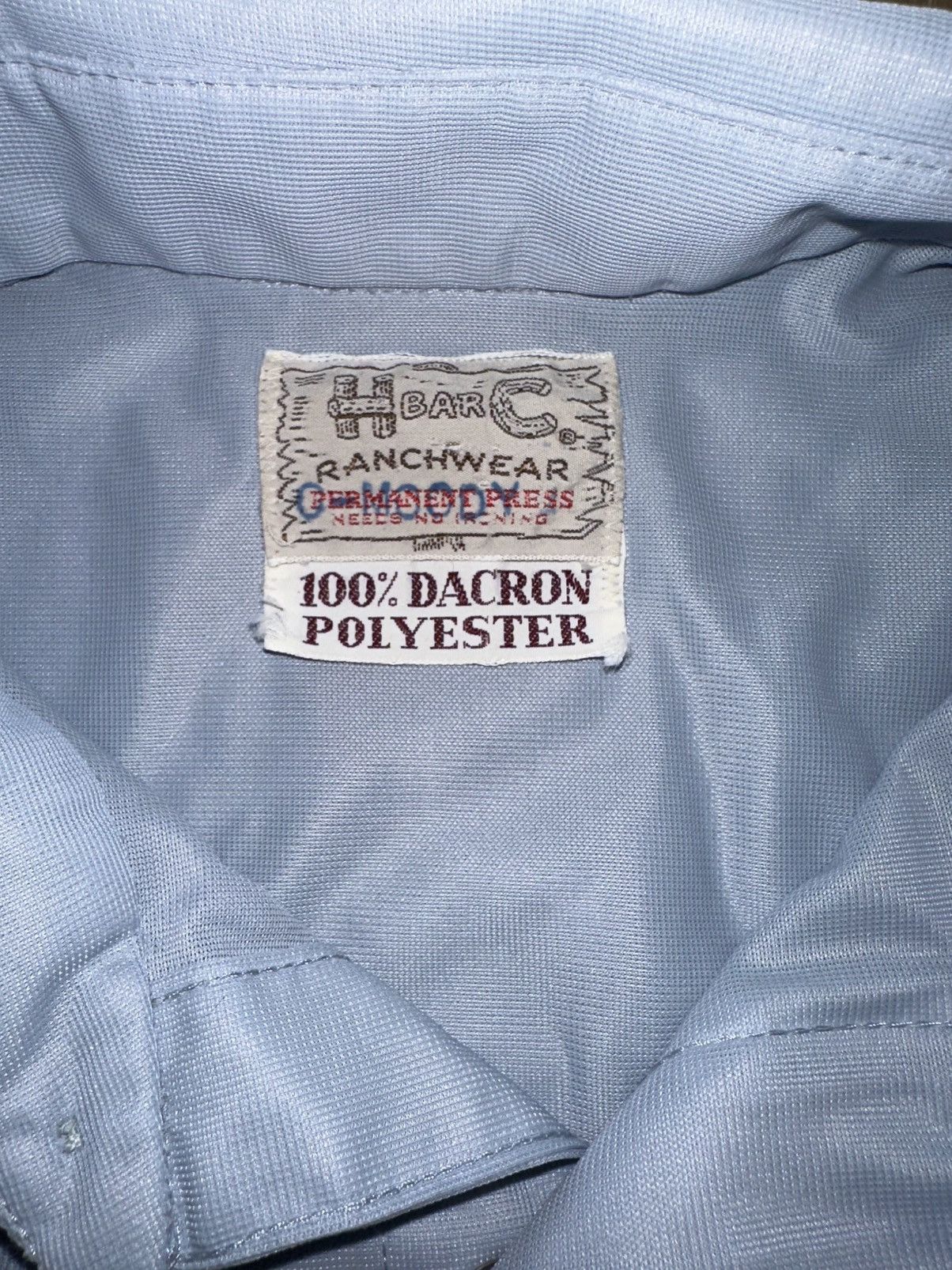 Vintage Vintage 70’s H Bar C Polyester Western Pearl Snap Button Up Size US L / EU 52-54 / 3 - 7 Thumbnail