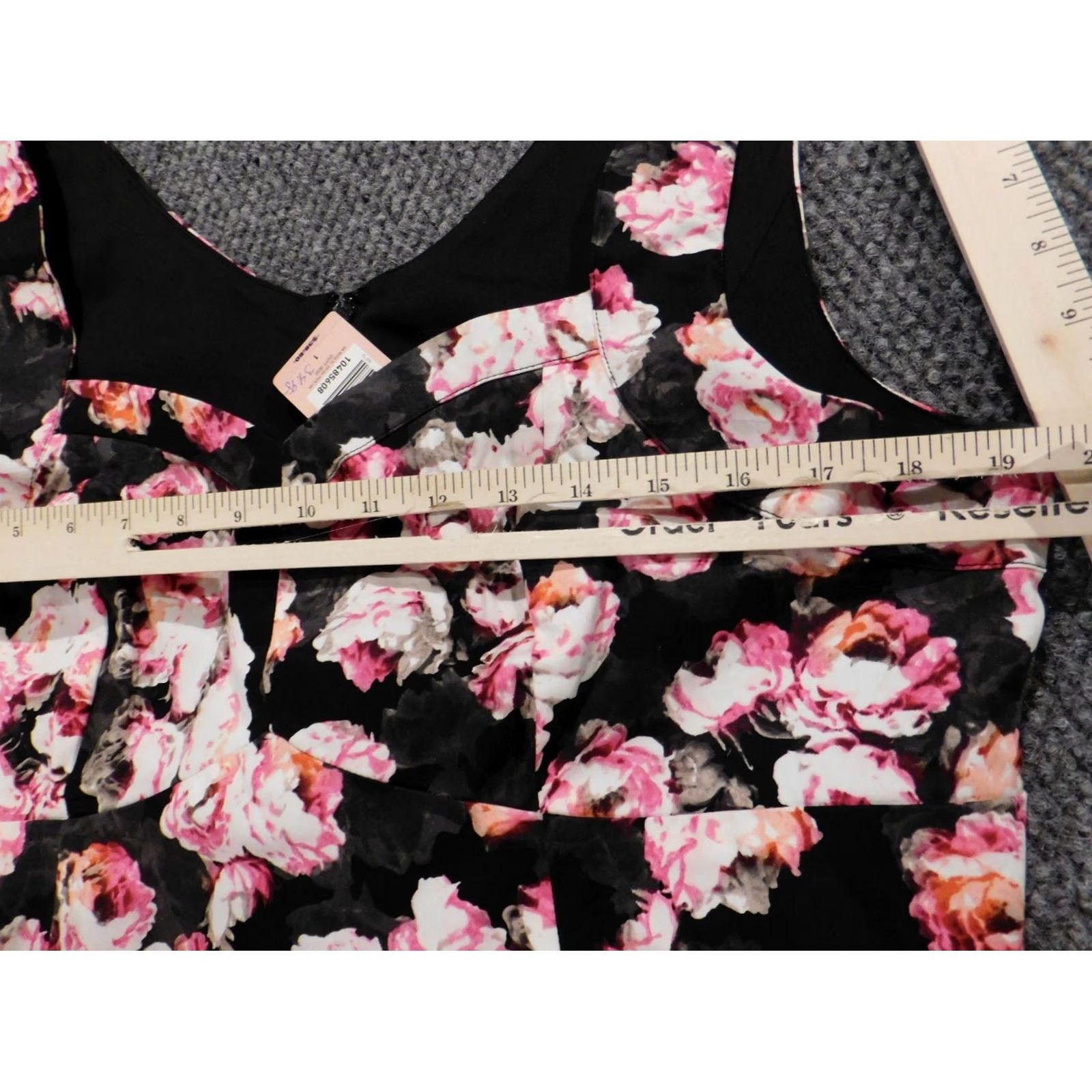 Torrid Torrid Blouse Shirt Pink Floral Sleeveless 1X Womens Plus Cotton Rayon Collared Pullover Casual Button Classic Fit Size XL / US 12-14 / IT 48-50 - 7 Thumbnail