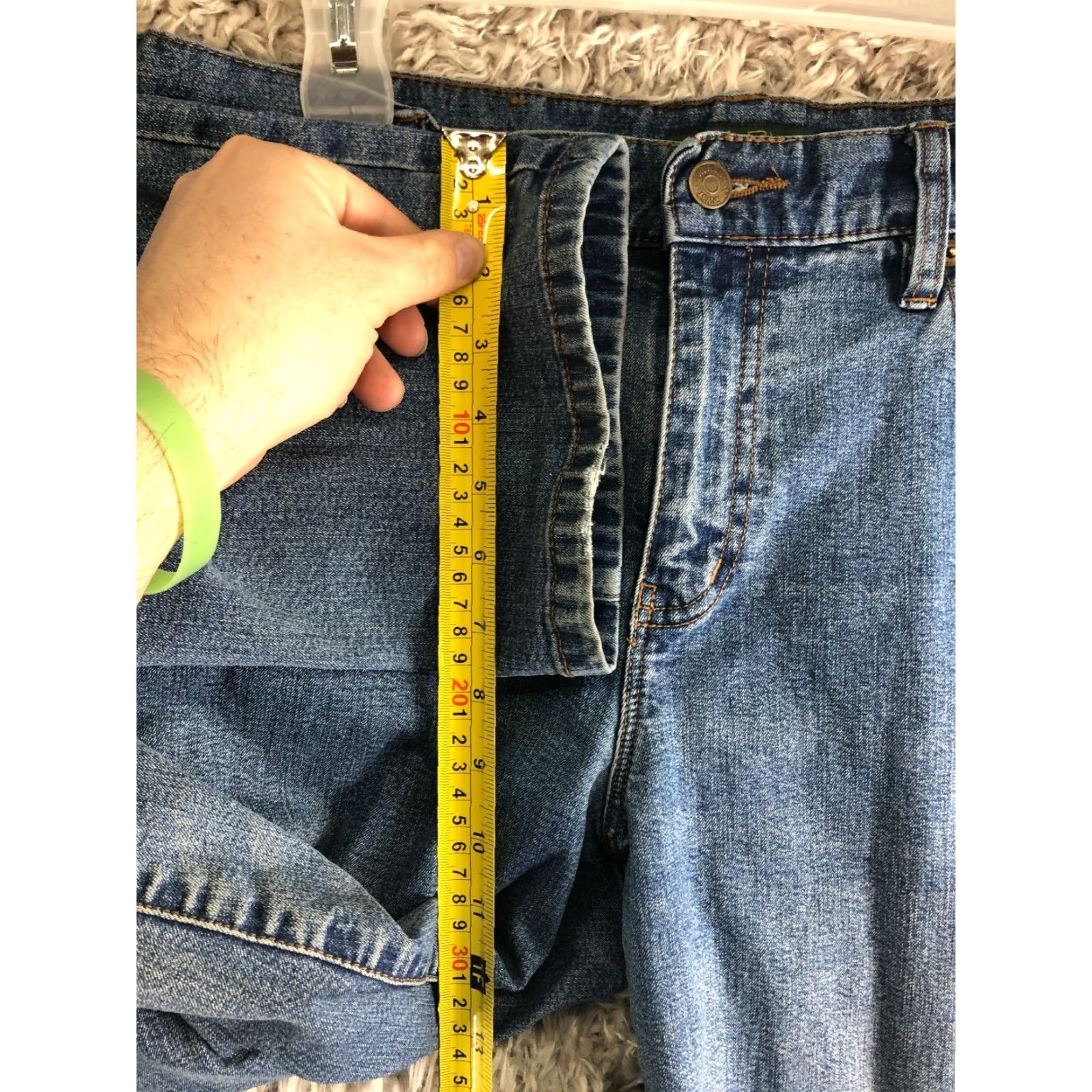 Denime LRL Jeans Womens Size 10 Mid Rise Straight Leg Medium Wash Blue Denim Jeans Size 32" / US 10 / IT 46 - 4 Thumbnail