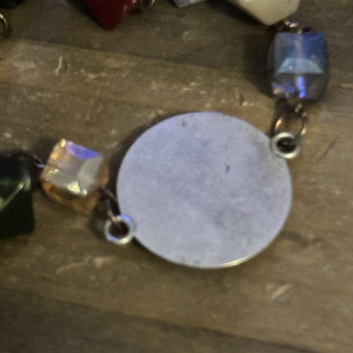 Other Multi color stationed bead and druzy center necklace Size ONE SIZE - 5 Thumbnail