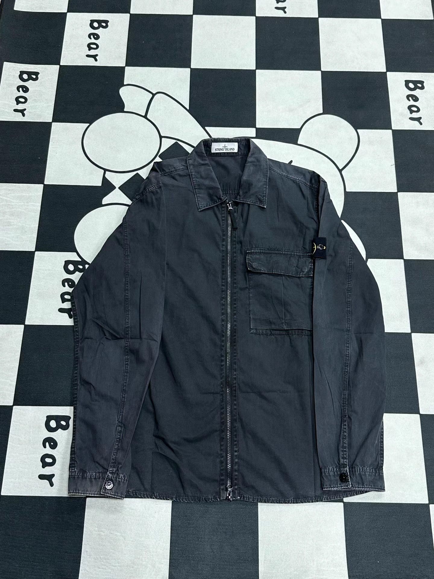 Stone Island Stone Island Black Washed Jacket K5 Size US XL / EU 56 / 4 - 1 Thumbnail