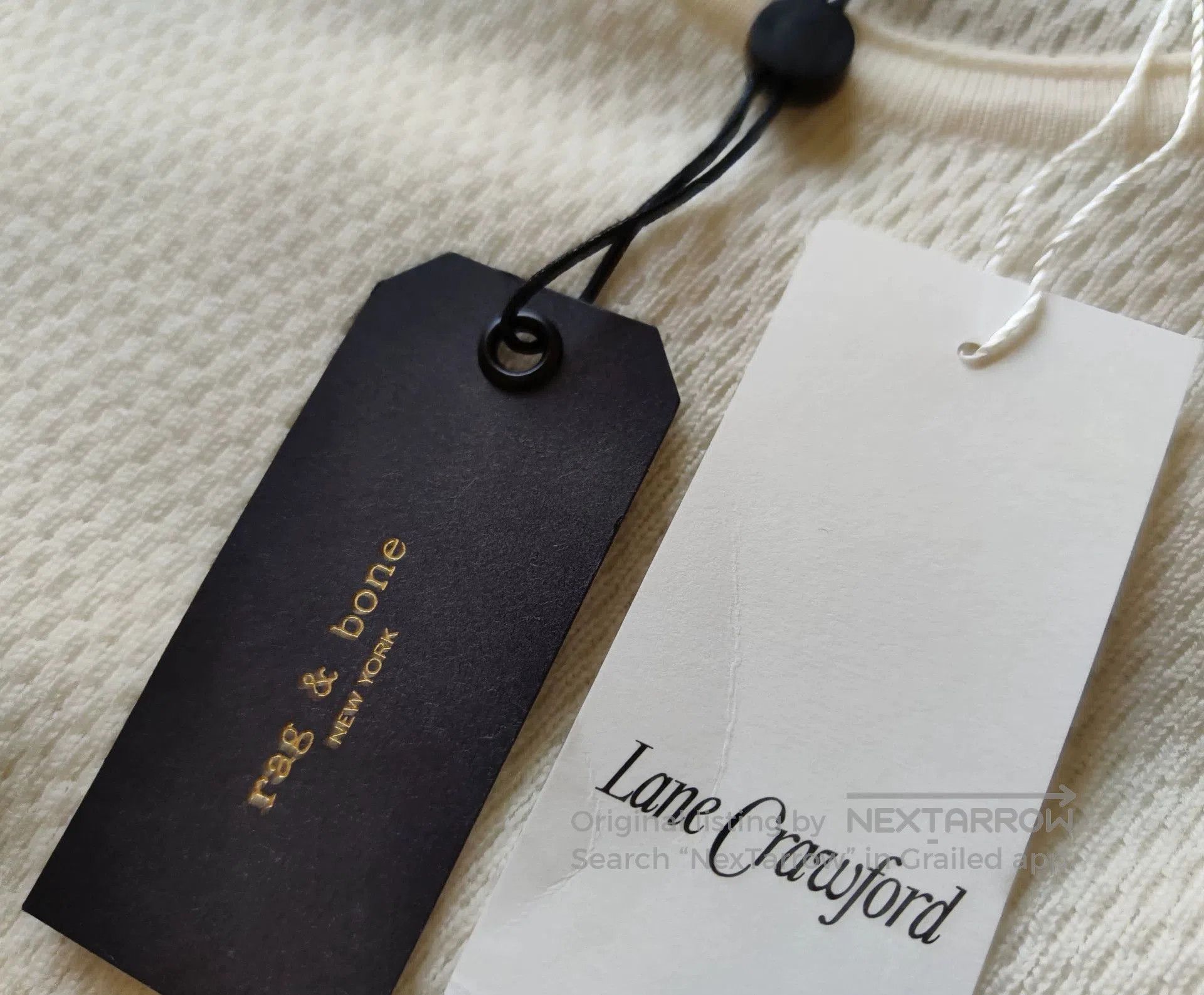 Rag & Bone Rag & Bone White Wool Sweater for Men. Size US S / EU 44-46 / 1 - 6 Thumbnail