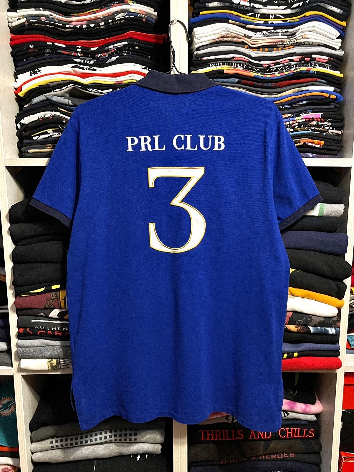 Polo Ralph Lauren Vintage Polo Ralph Lauren Club Big Logo Chief Keef T Shirt Size US L / EU 52-54 / 3 - 9 Thumbnail