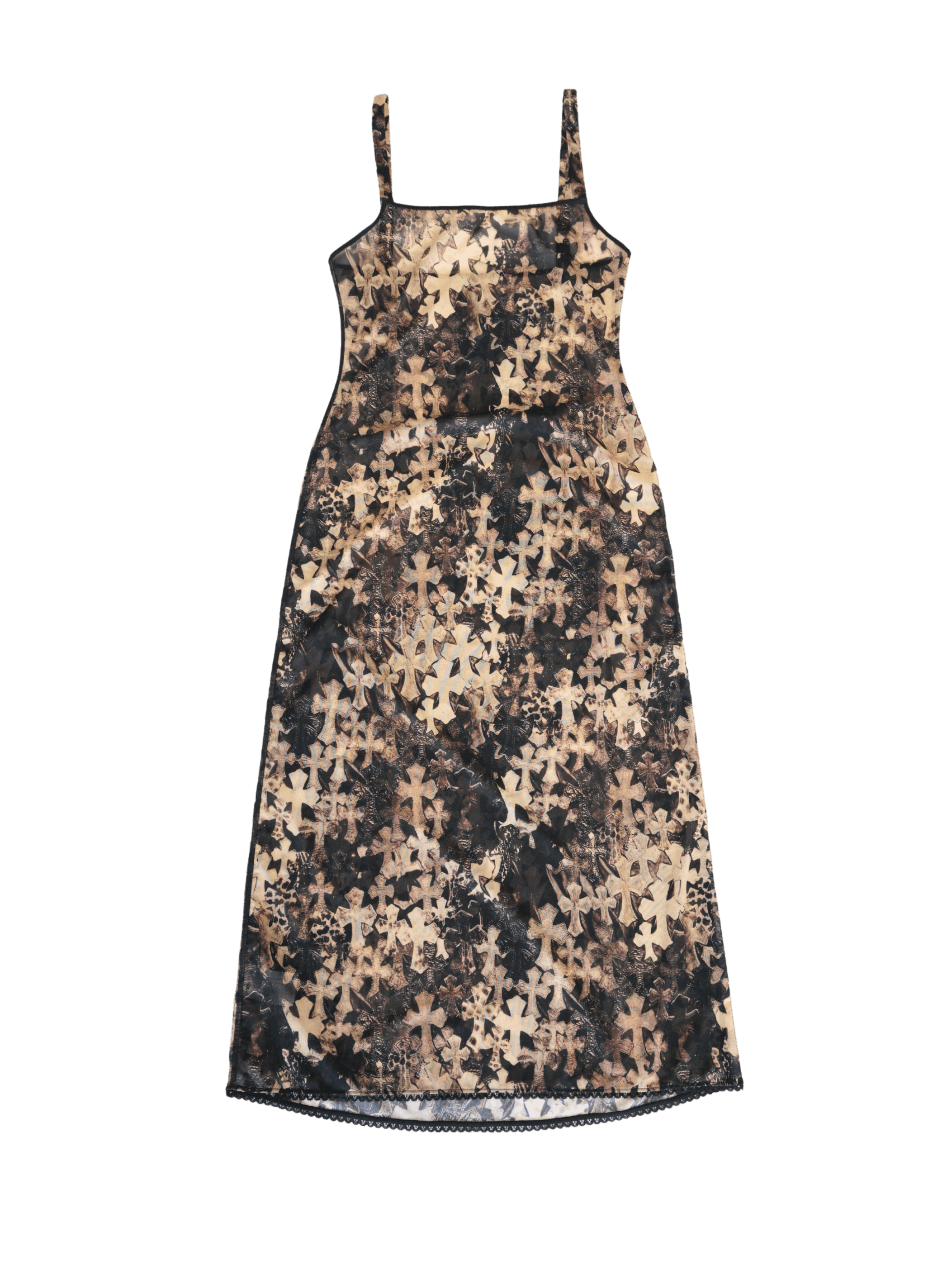 Chrome Hearts Chrome Hearts Waterfall Cross Print Sheer Mesh Dress Size M / US 6-8 / IT 42-44 - 1 Thumbnail