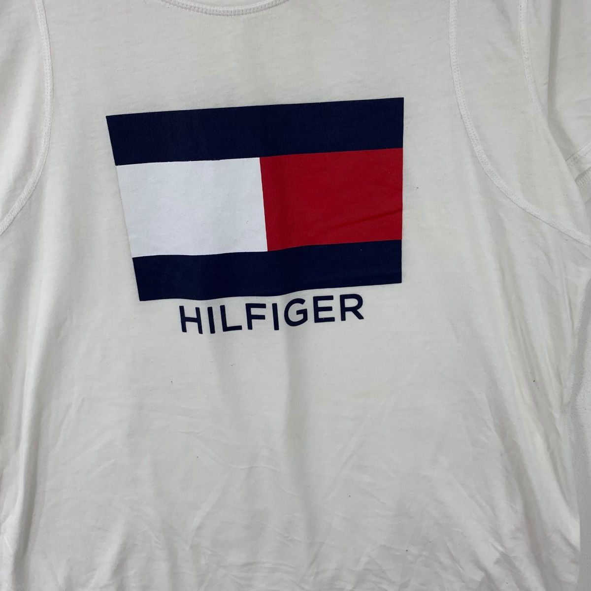 Tommy Hilfiger TOMMY HILFIGER USA Flag Logo Sport Collection Tee Shirt Size M / US 6-8 / IT 42-44 - 4 Thumbnail