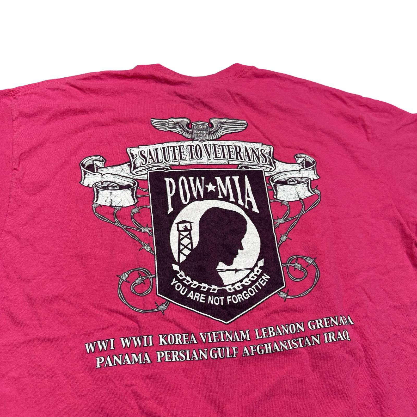 Gildan Rolling Thunder Veterans Daytona Beach Tribute Y2K T-Shirt Size US XL / EU 56 / 4 - 3 Thumbnail