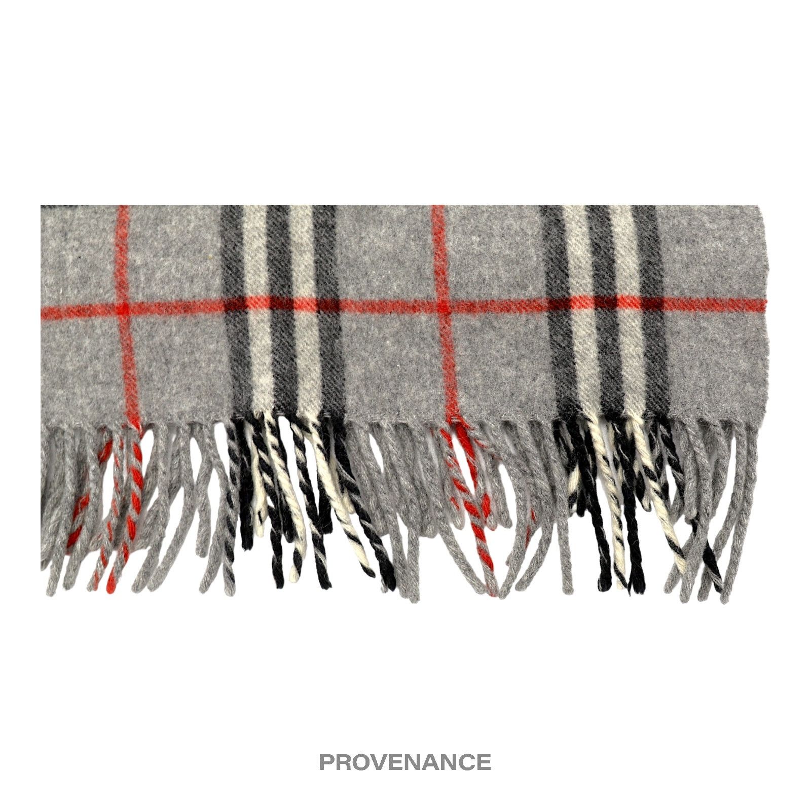 Burberry 🔴 Burberry Scarf - PURE CASHMERE Nova Check Grey Size ONE SIZE - 4 Thumbnail