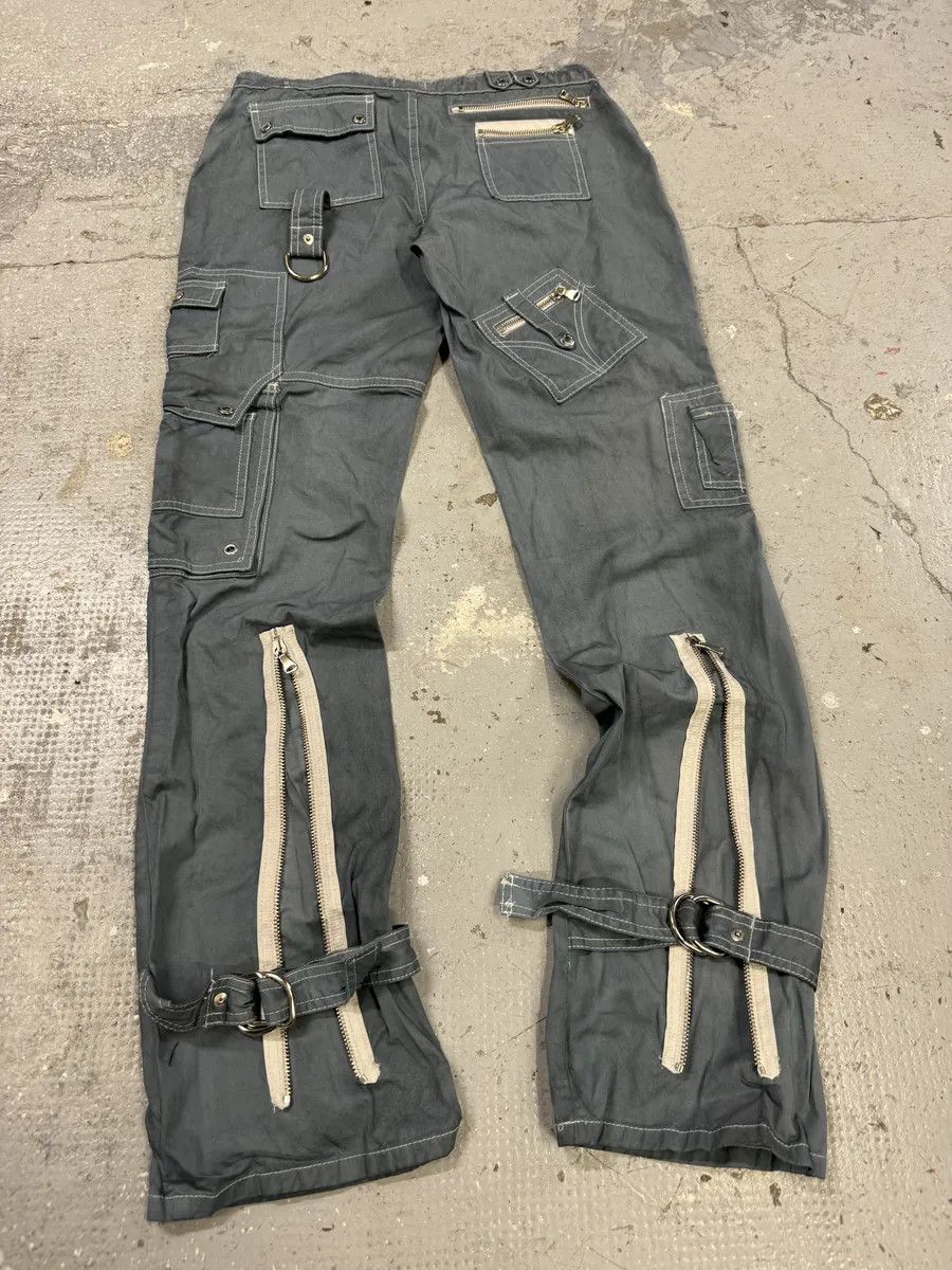 Dolce & Gabbana SS2003 Dolce & Gabbana Grey Army Multi Zips Bondage Pants Size US 30 / EU 46 - 6 Thumbnail