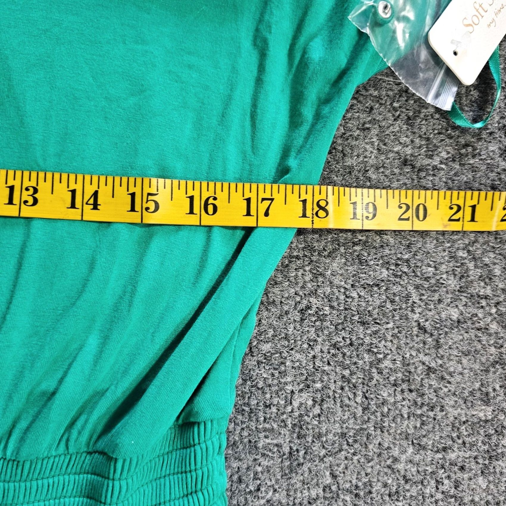 Soft Surroundings Soft Surroundings Jumpsuit Womens M Green Short Sleeve Stretch Pull On Size 32" / US 10 / IT 46 - 6 Thumbnail