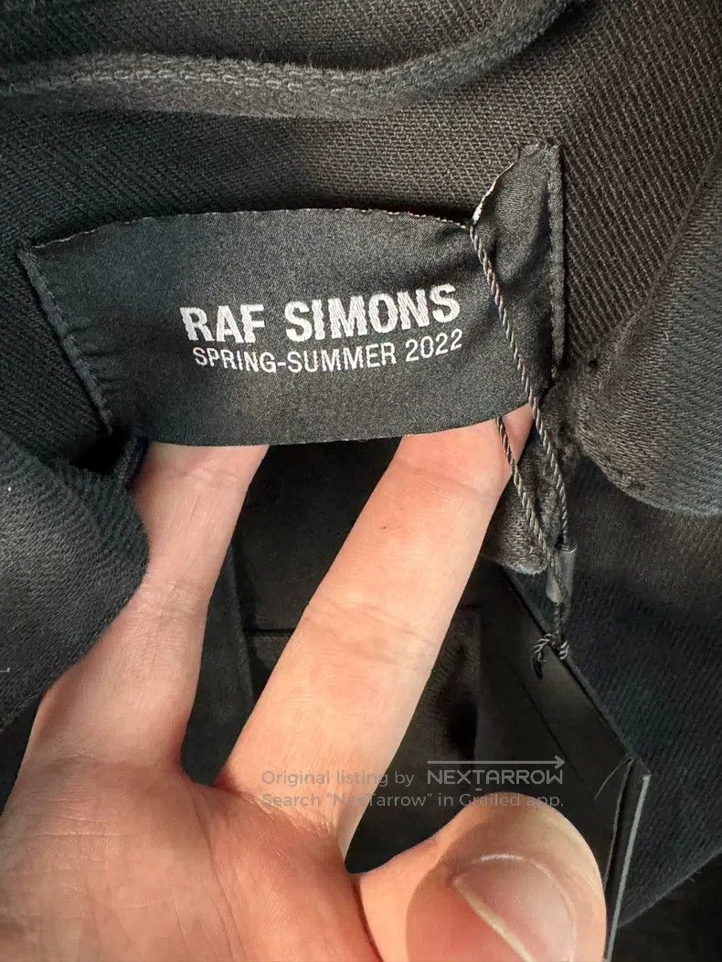 Raf Simons Raf Simons 22SS Black and Red Death Printed Denim Jacket Size US XS / EU 42 / 0 - 4 Thumbnail