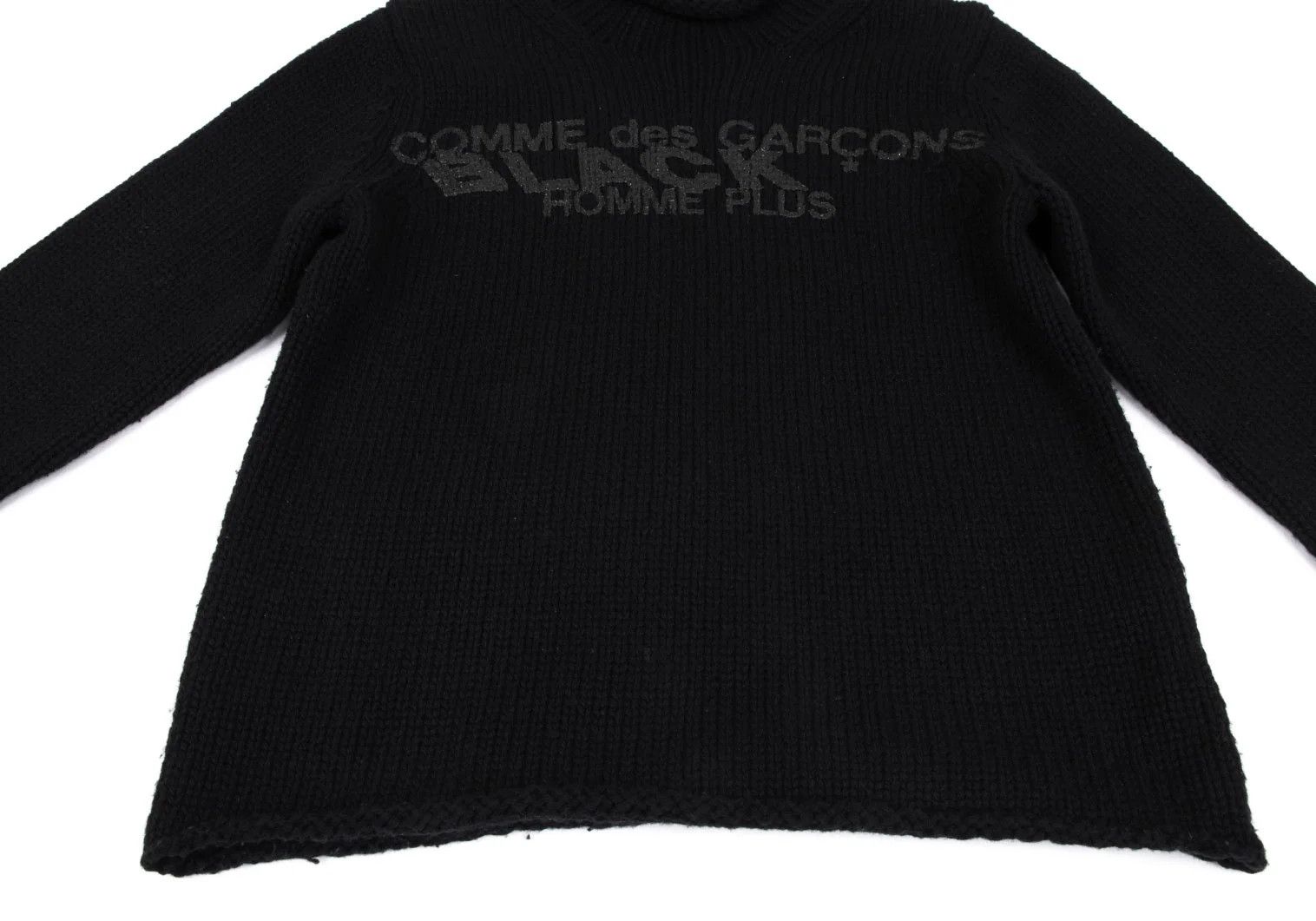 Comme des Garcons Homme Plus Logo Print Knit Sweater in Black, Size M Size US M / EU 48-50 / 2 - 7 Thumbnail