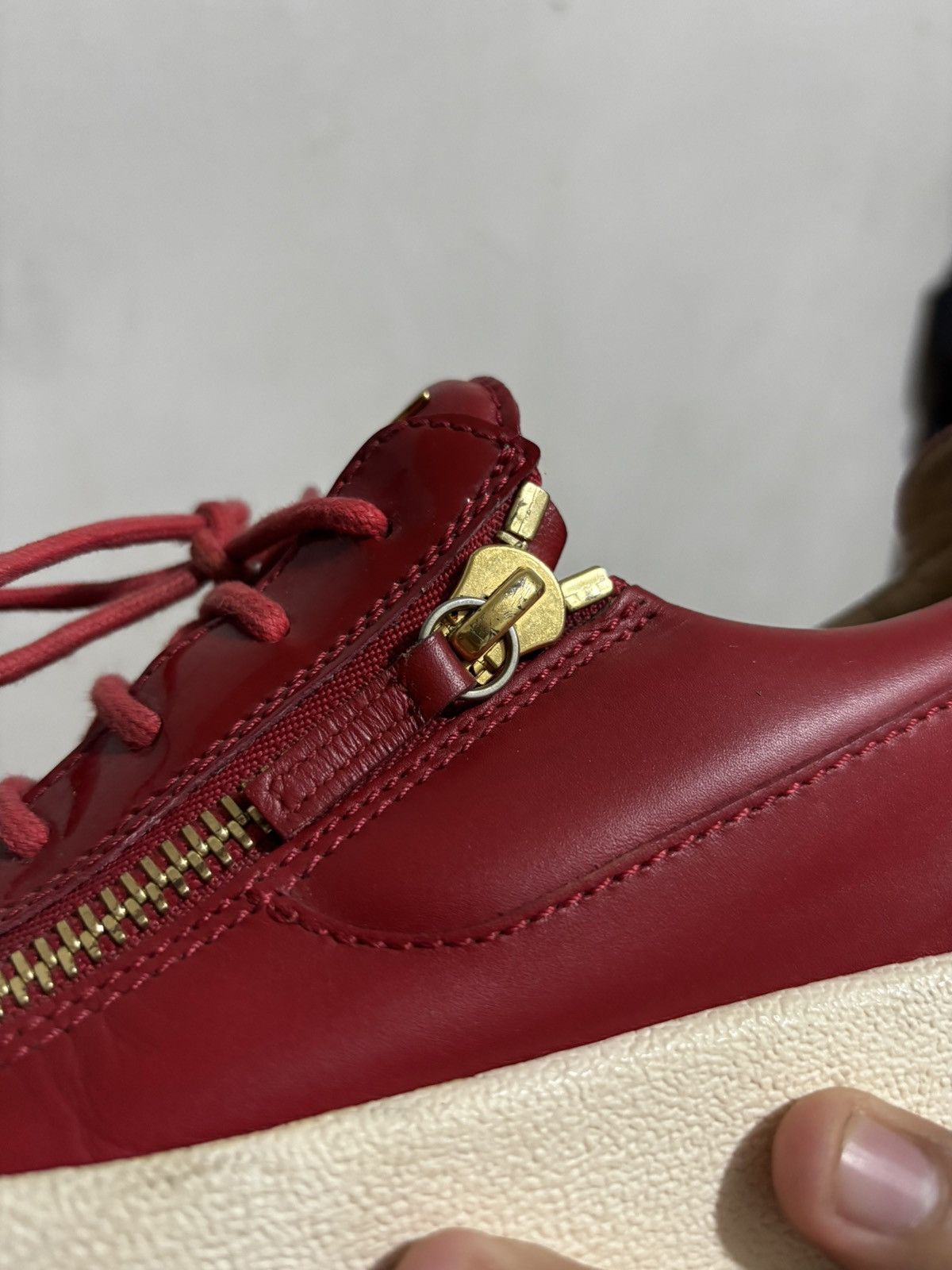 Giuseppe Zanotti Giuseppe Zanotti Red Sneakers Size US 8 / EU 41 - 5 Thumbnail