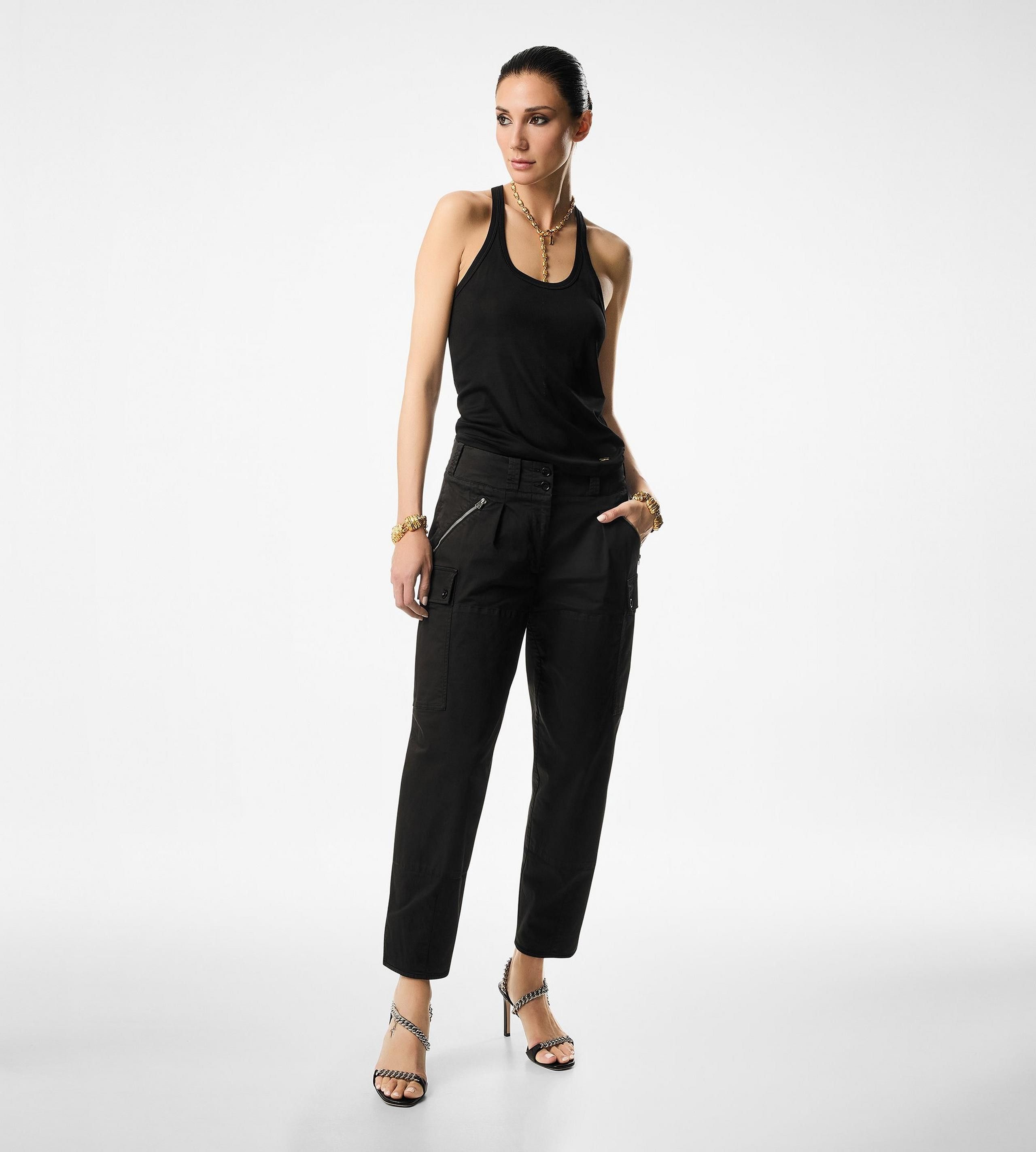 Tom Ford o1w1db10525 PAW556 Cargo Pant in Black Size 25" / US 0 / IT 36 - 2 Thumbnail