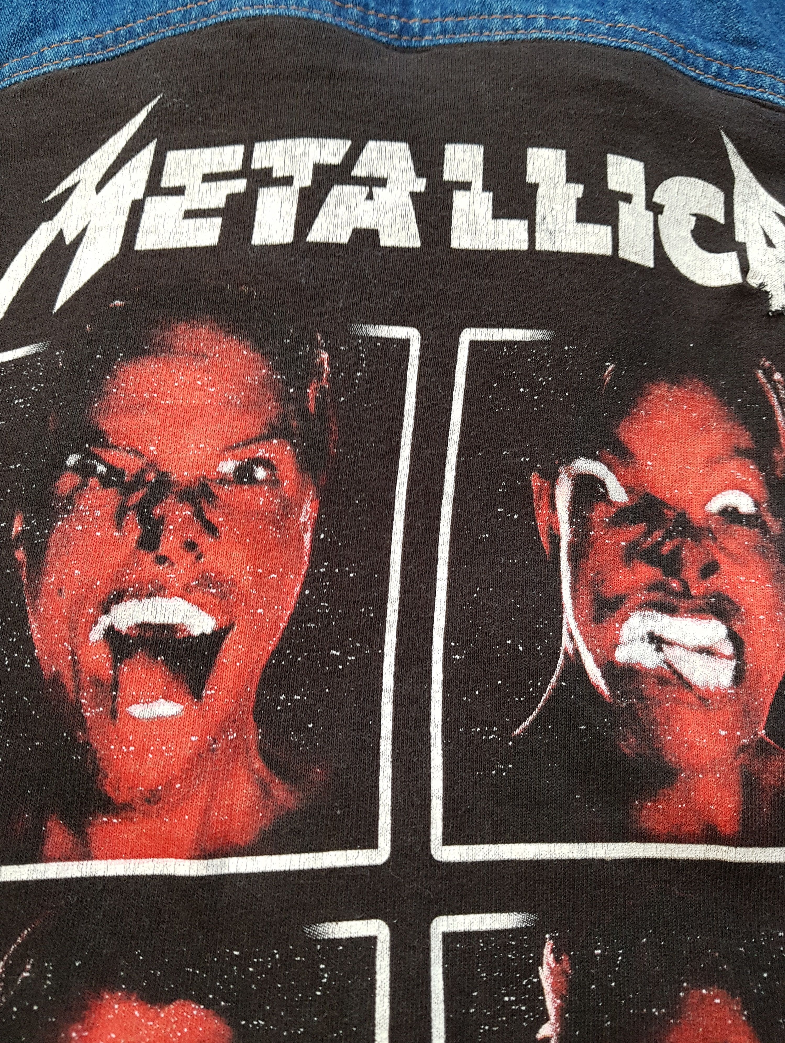 Wrangler Metallica WorldWired Vintage Wrangler Denim Jean Jacket sz L Size US L / EU 52-54 / 3 - 11 Thumbnail