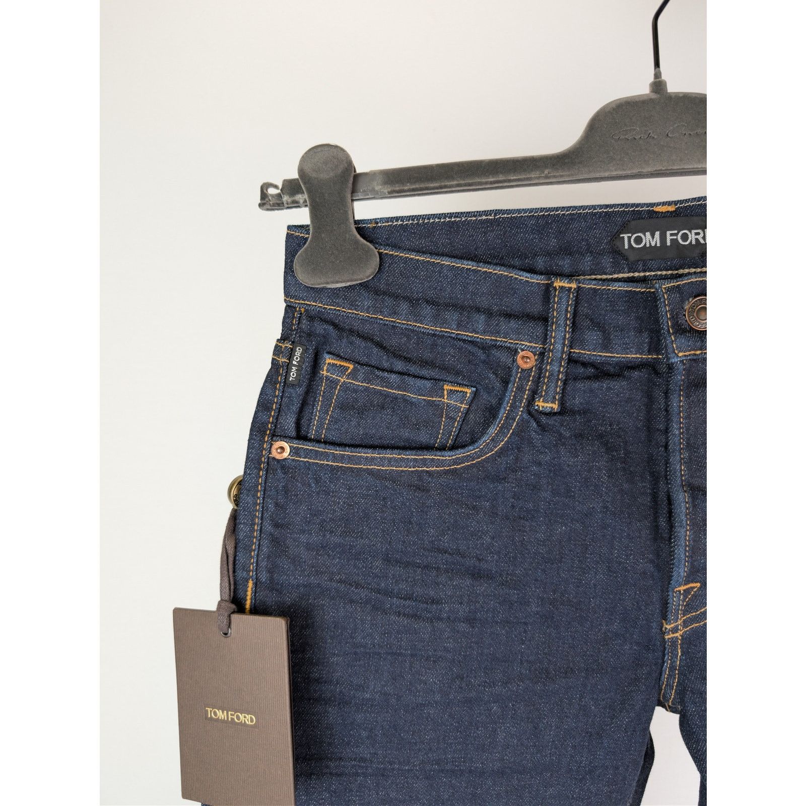 Tom Ford o1rshd1 Straight Denim Jeans in Indigo Blue Size US 40 / EU 56 - 6 Thumbnail