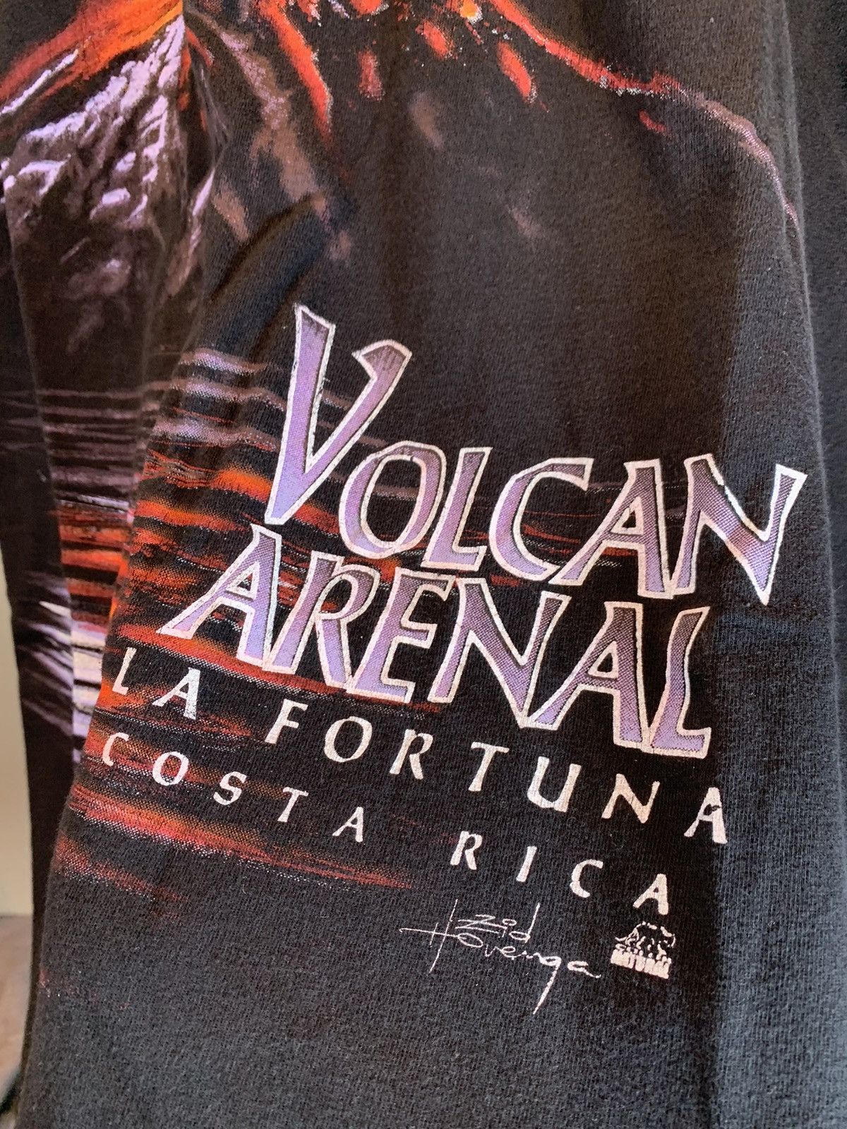 Vintage *RARE* Vintage 90’s Arenal Volcano Costa Rica Art T-Shirt L Size US L / EU 52-54 / 3 - 3 Thumbnail