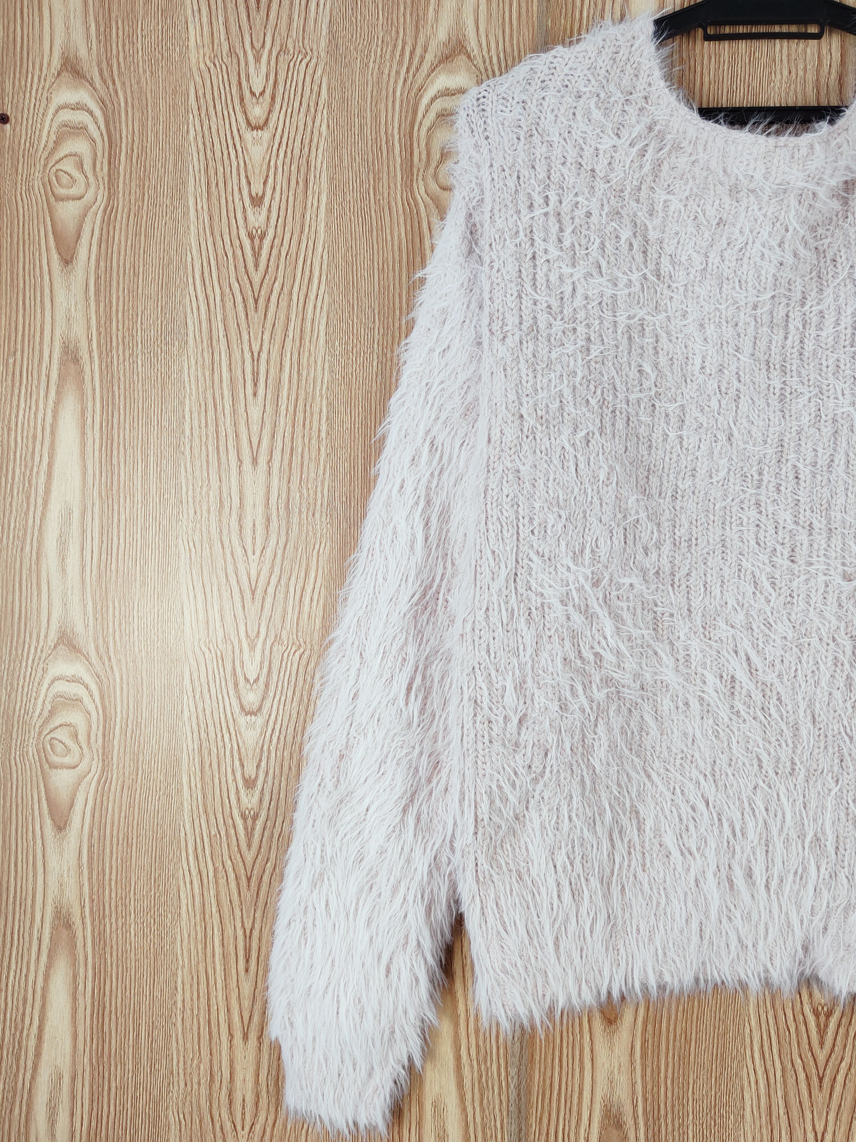 Japanese Brand × Vintage GRL Pink Fur Mohair Knitwear COOL DESIGN Size L / US 10 / IT 46 - 8 Thumbnail