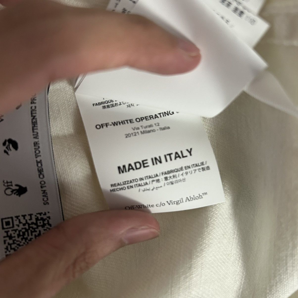 Off-White New Off-White White Carvaggio Arrow Denim Overshirt Small Size US S / EU 44-46 / 1 - 6 Thumbnail