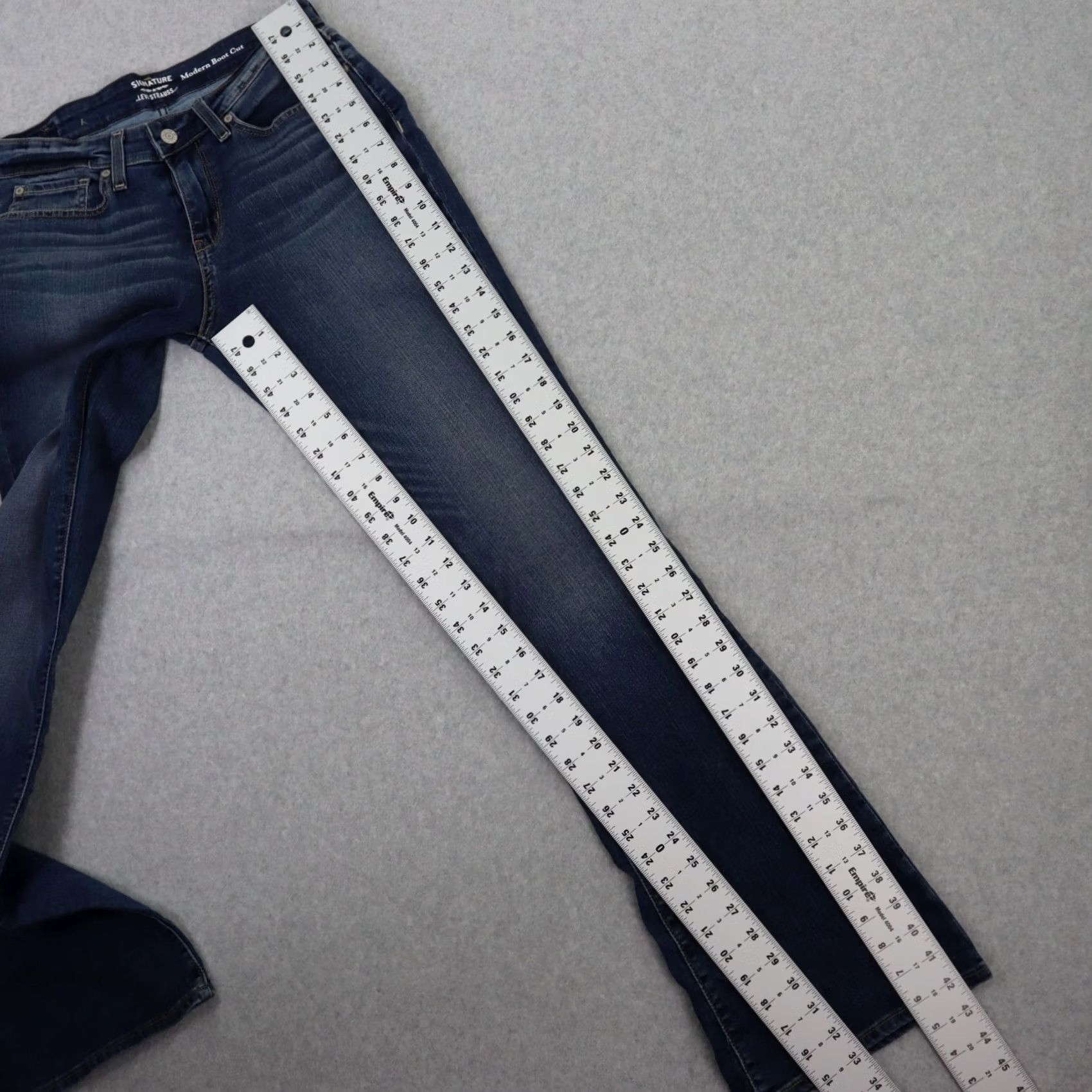Levi's Levi Strauss Signature WOMEN Jeans Size 30 Boot Cut Blue Denim Size 30" / US 8 / IT 44 - 3 Thumbnail