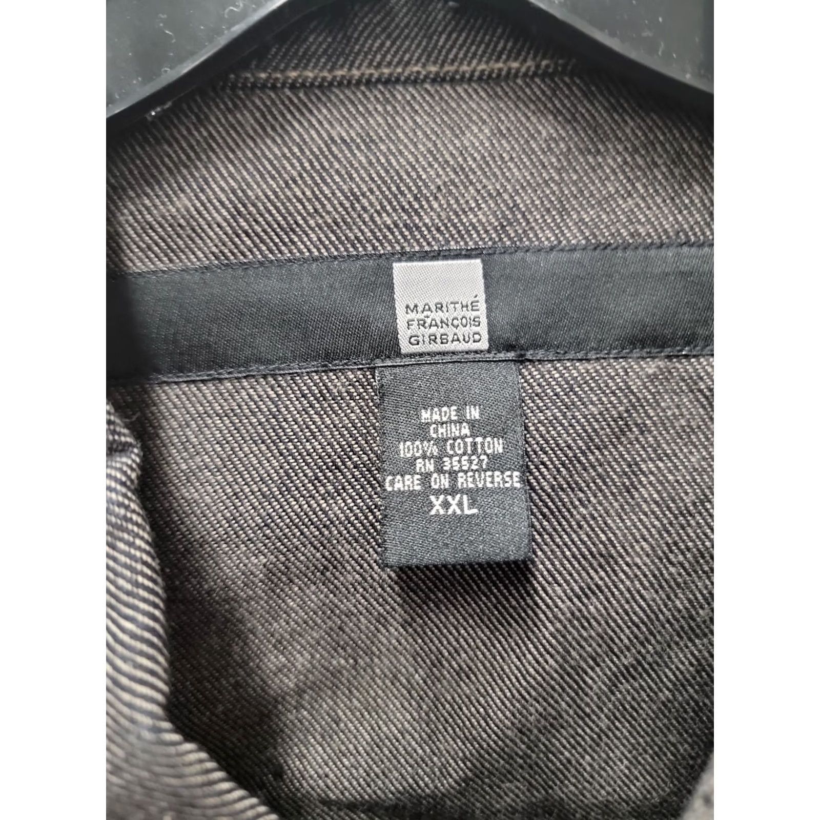 Vintage VINTAGE Marithe + Francois Girbaud Jacket Mens 2XL Gray Trucker Denim Jacket Baggy Collared Pockets Button NWT Space Size US XXL / EU 58 / 5 - 2 Thumbnail