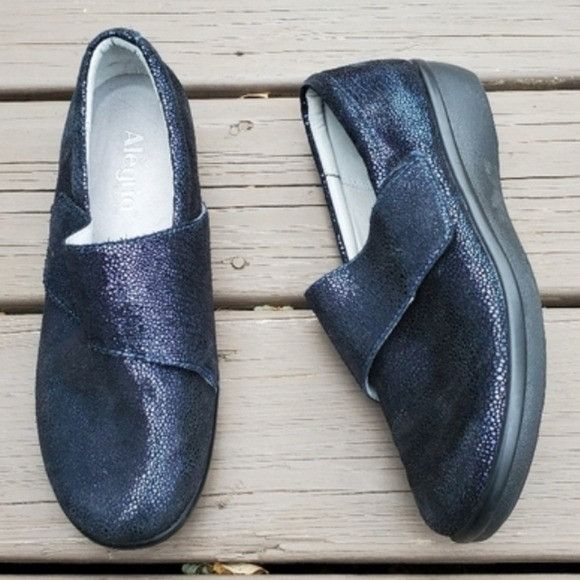 Vintage Alegria Lauryn Cosmos Iridescent Metallic Blue Purple Clogs Size US 9.5 / IT 39.5 - 8 Thumbnail