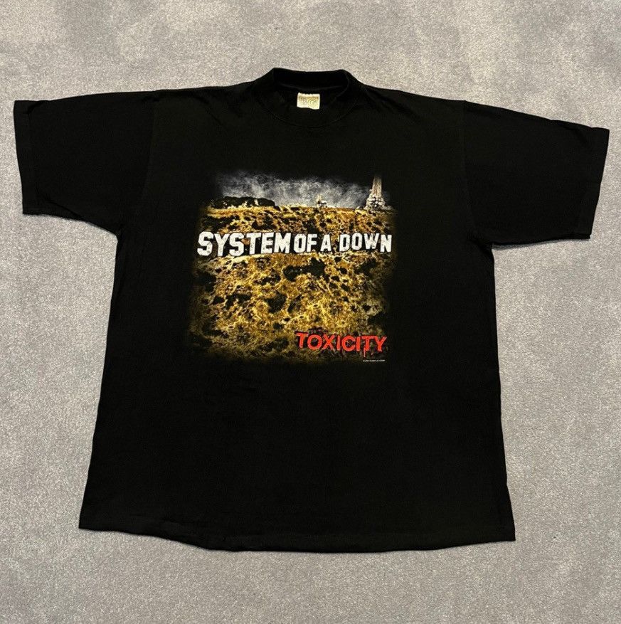Band Tees Vintage 2002 System of a Down Toxicity World Tour Band Tee Size US XL / EU 56 / 4 - 1 Thumbnail