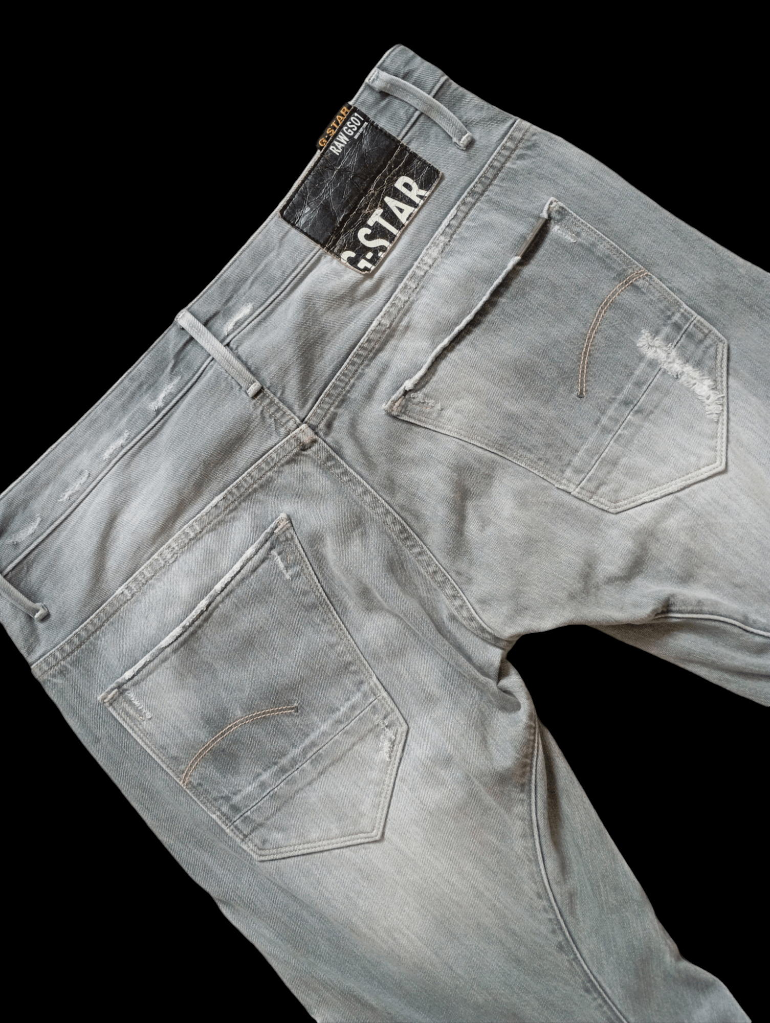 G-Star × Vintage Vintage G-Star Raw Denim Ripped Hype Slim Jeans Size US 32 / EU 48 - 5 Thumbnail
