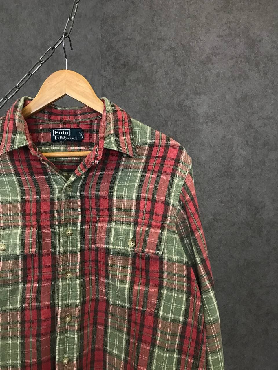 Vintage Polo Ralph Lauren vintage designer flannel double pocket Size US M / EU 48-50 / 2 - 3 Thumbnail