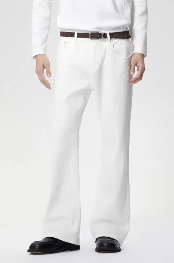 Japanese Brand Flare Jeans Minimalist Style Size US 31 - 1 Thumbnail