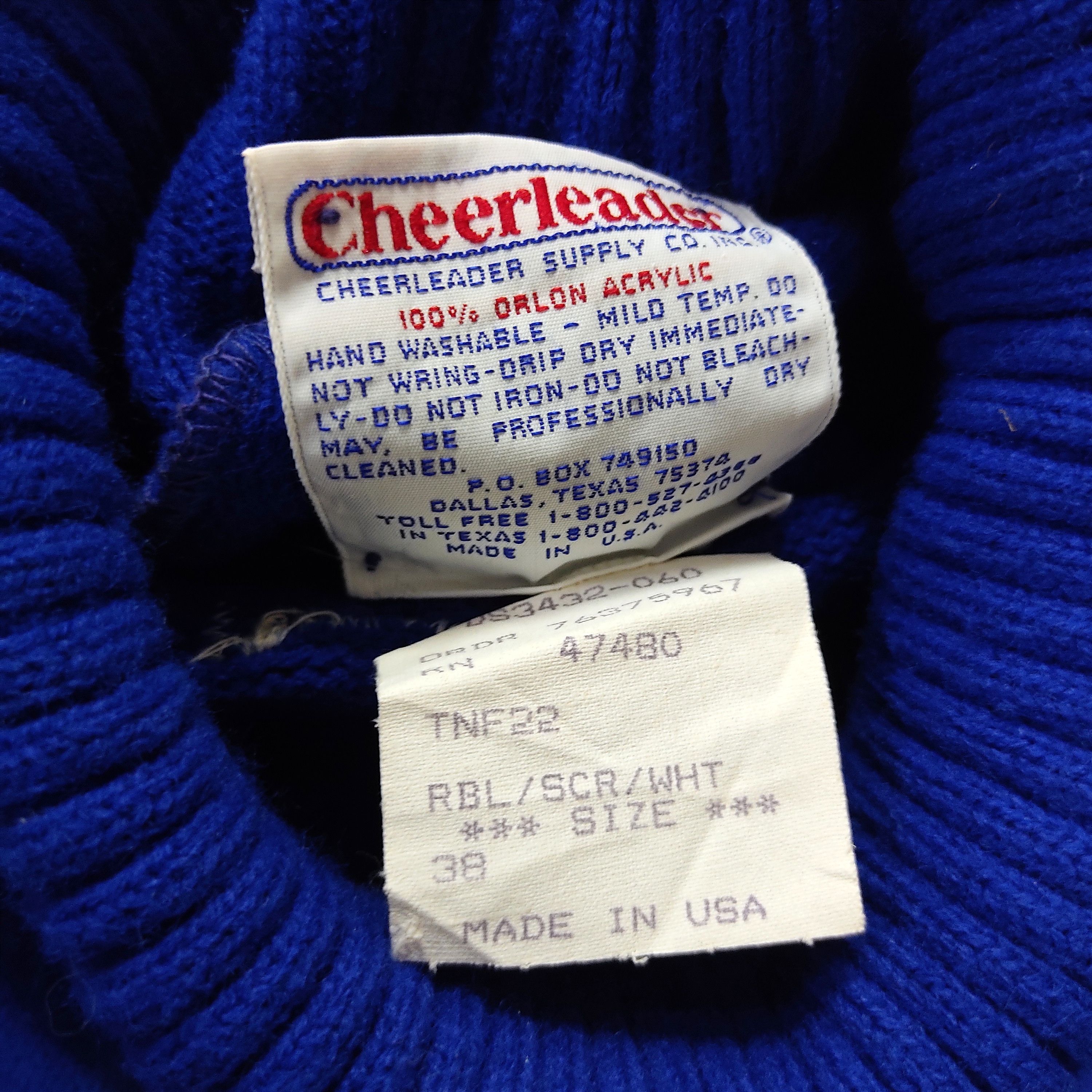 Vintage Vintage 80s 90s American Football Cheerleader Knit Sweater Size M / US 6-8 / IT 42-44 - 6 Thumbnail