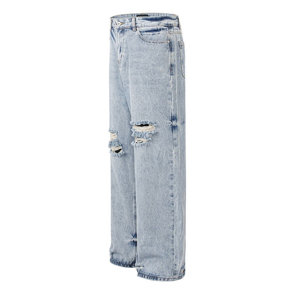 Japanese Brand × Jean Heavy washed distressed vintage ripped jeans Size US 32 / EU 48 - 2 Thumbnail