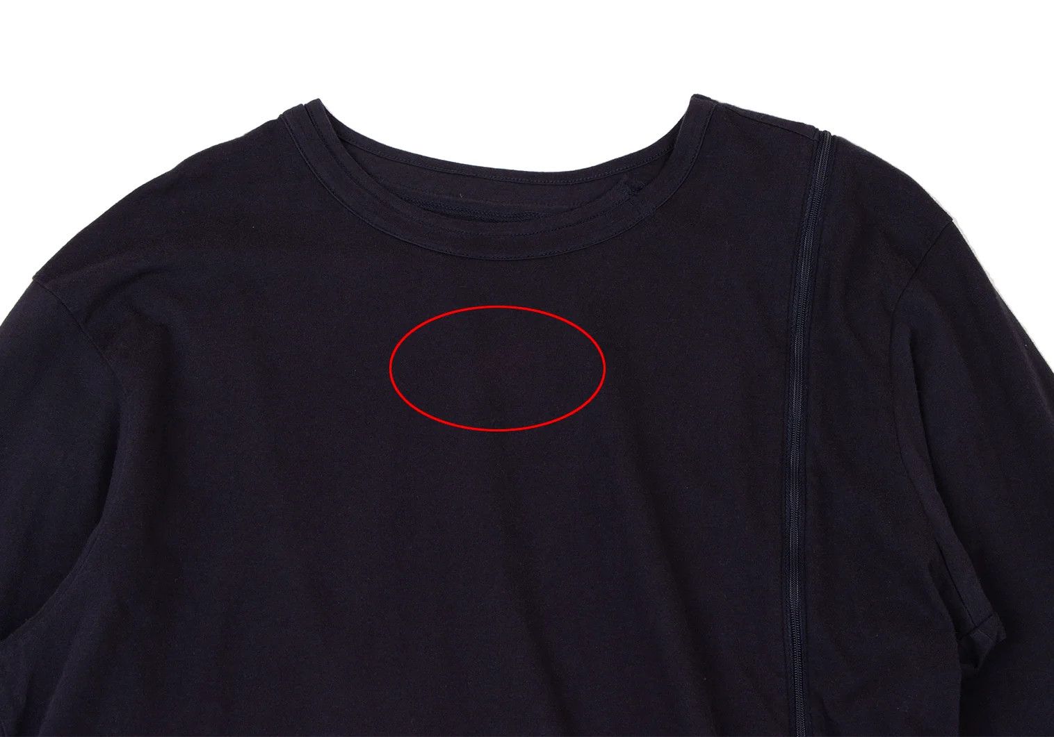 Yohji Yamamoto Cotton Front Zip Asymmetrical Cut Top in Navy Blue Size US L / EU 52-54 / 3 - 2 Thumbnail