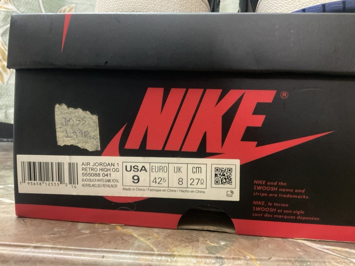 Jordan Brand × Nike Nike Air Jordan 1 Retro OG High Royal Toe 555088-041 Size US 8 / EU 41 - 11 Thumbnail