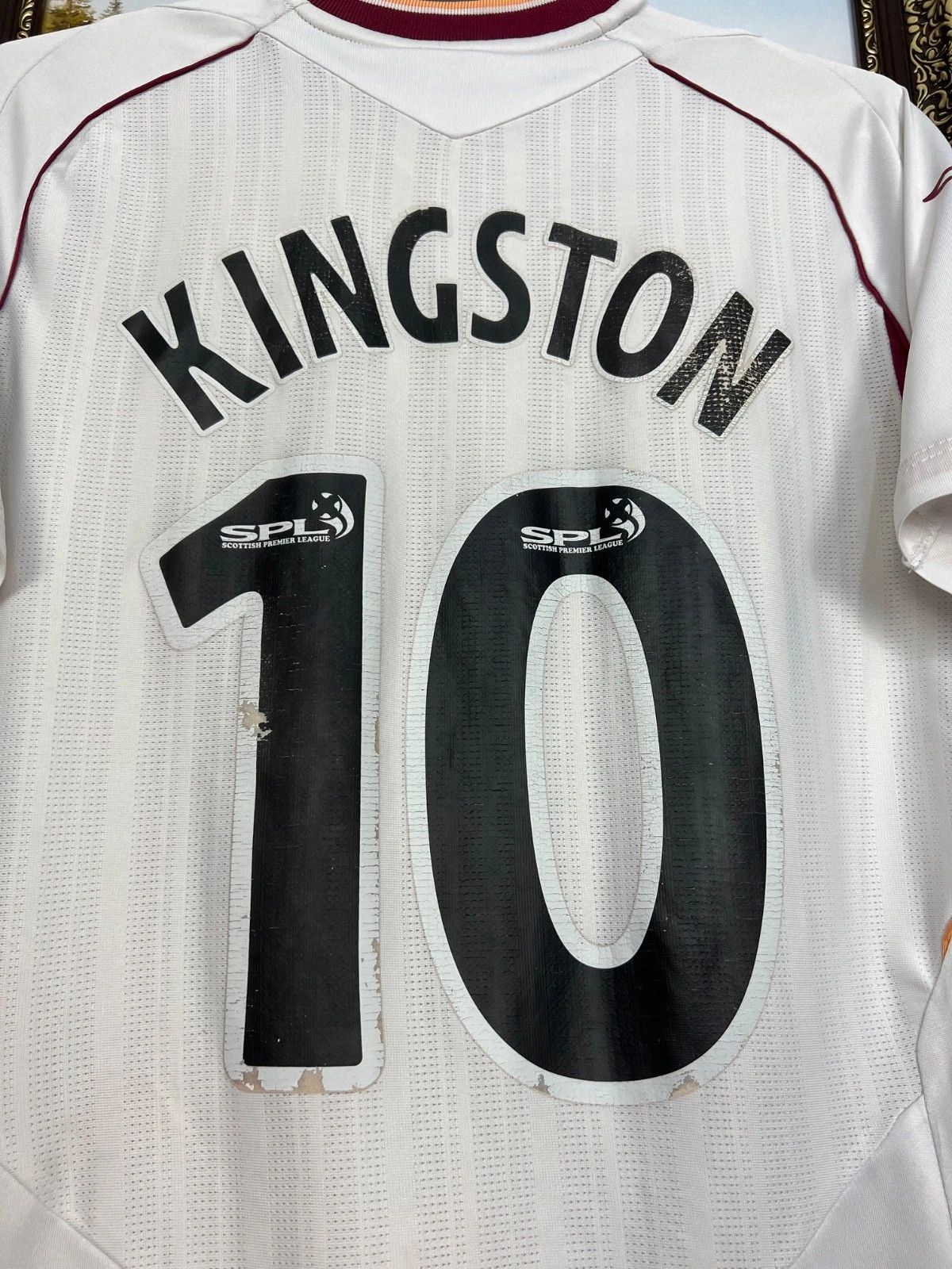 Umbro Heart Midlothian football shirt #10 Kingston Jersey Boys Size US XXS / EU 40 - 7 Thumbnail