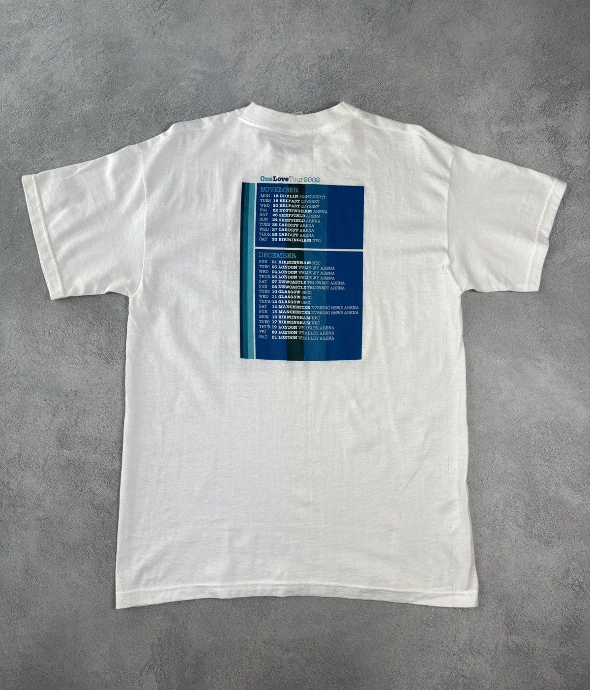 Band Tees Vintage Blue Band T-Shirt One Love Tour 2002 size L Size US L / EU 52-54 / 3 - 2 Thumbnail