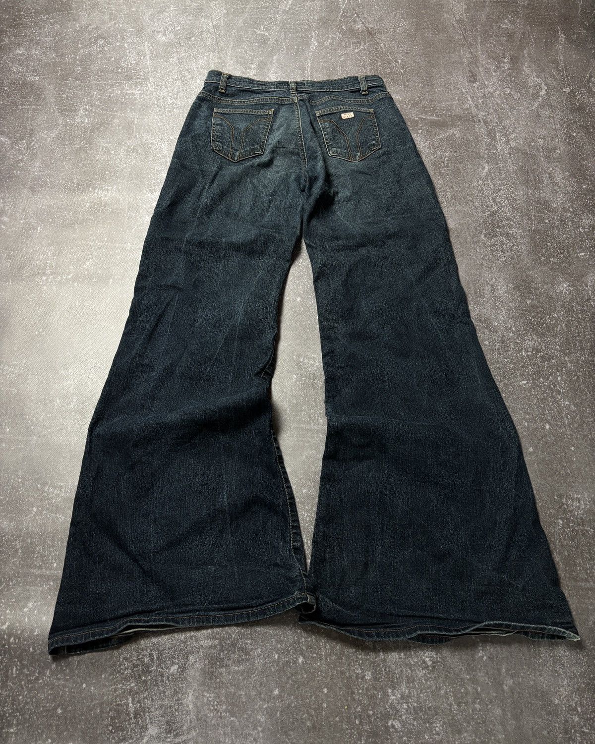Pre-owned Hysteric Glamour X If Six Was Nine Y2k Crazy Flare Vintage Jeans If Six Was Nine Style In Blue