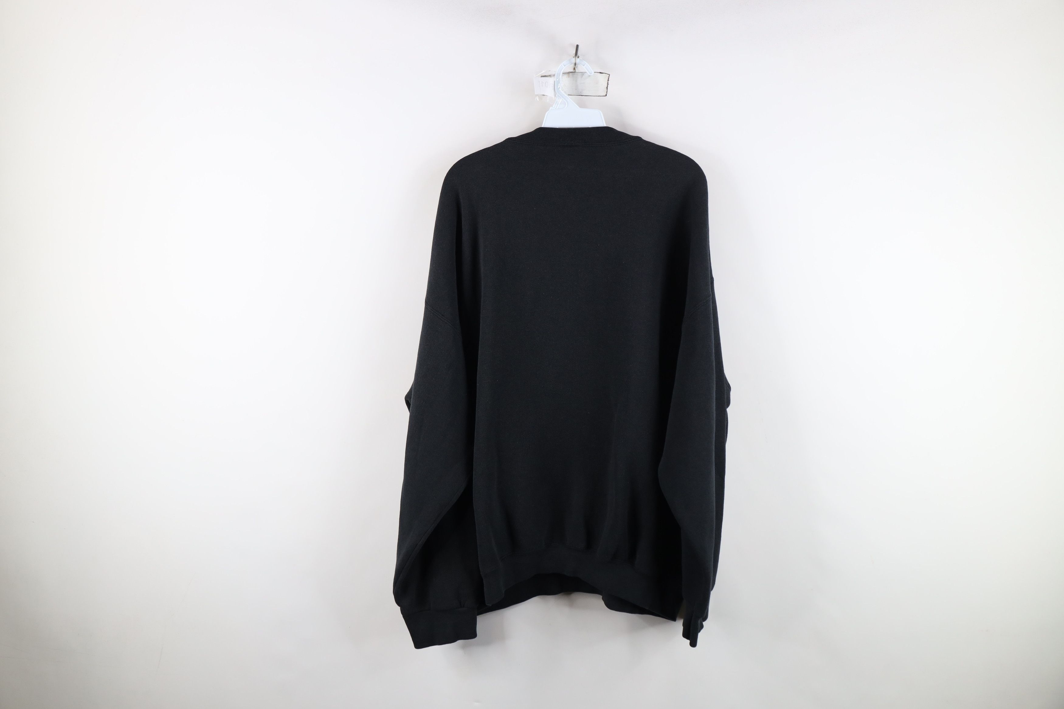 Vintage Vintage 90s Bike Heavyweight Crewneck Sweatshirt Black USA Size US XXL / EU 58 / 5 - 10 Thumbnail