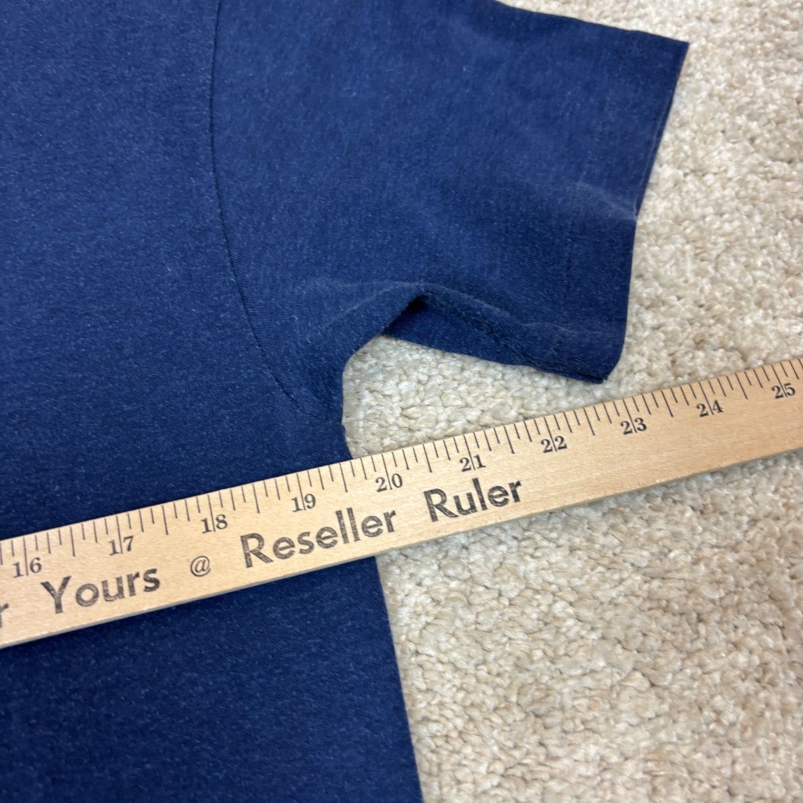 Vintage VTG 90s Sportswear Blank Blue Single Stitch Shirt Men's XL Size US XL / EU 56 / 4 - 4 Thumbnail