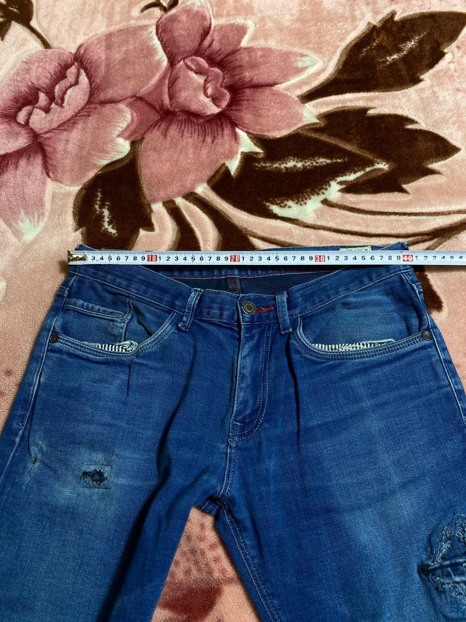 Tommy Hilfiger Crazy Crash Tommy Hilfiger Dirty Baggy Faded Distressed Jean Size US 33 - 10 Thumbnail