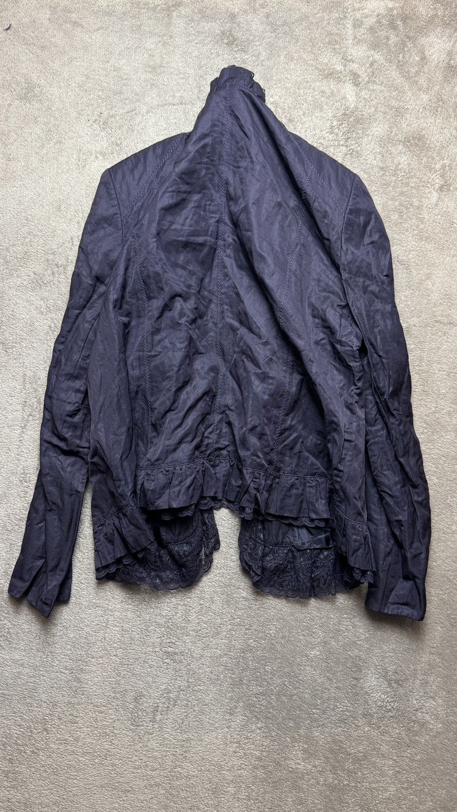 Le Grande Bleu (L.G.B.) If6was9 LGB Issey Miyake Vibe shirt ruffles buttons Blazer Size 48S - 7 Thumbnail