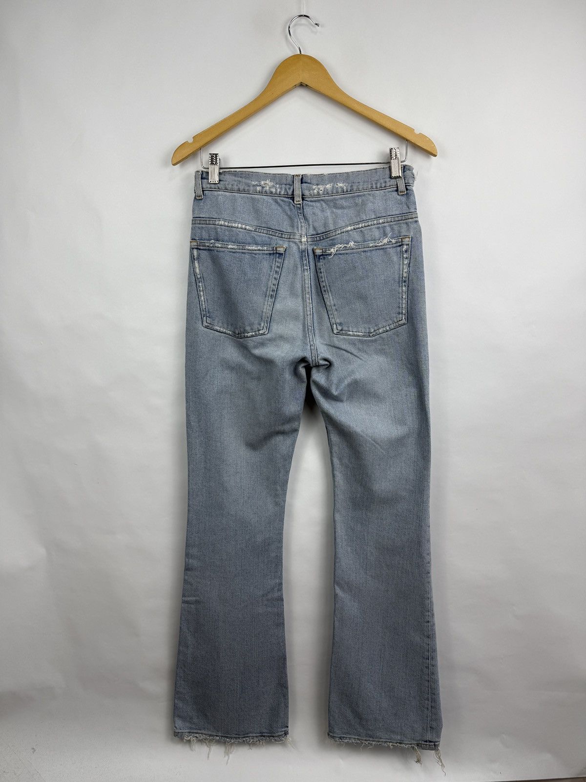 Acne Studios 🇺🇸 Acne Studios Width Flare Jeans Lita Indigo Fray Flared Size 27" / US 4 / IT 40 - 10 Thumbnail