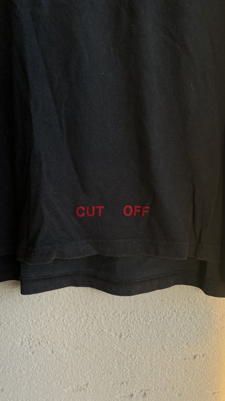 Off-White Off-White Cut Off T-Shirt Black - Size L Size US L / EU 52-54 / 3 - 4 Thumbnail
