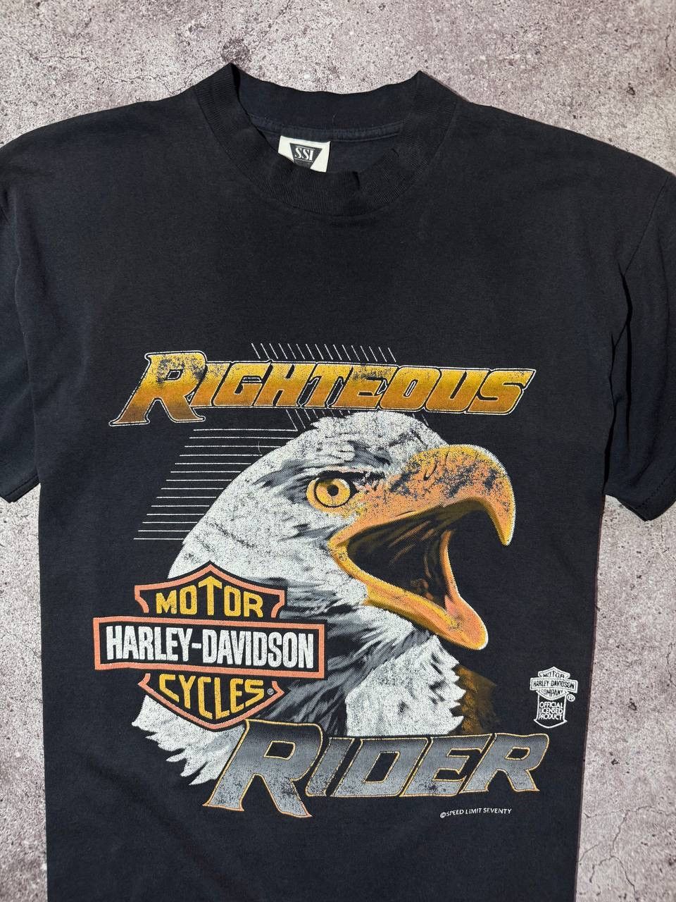 Harley Davidson Harley Davidson Eagle Print Vintage 80s Rare T-shirt Size US L / EU 52-54 / 3 - 2 Thumbnail