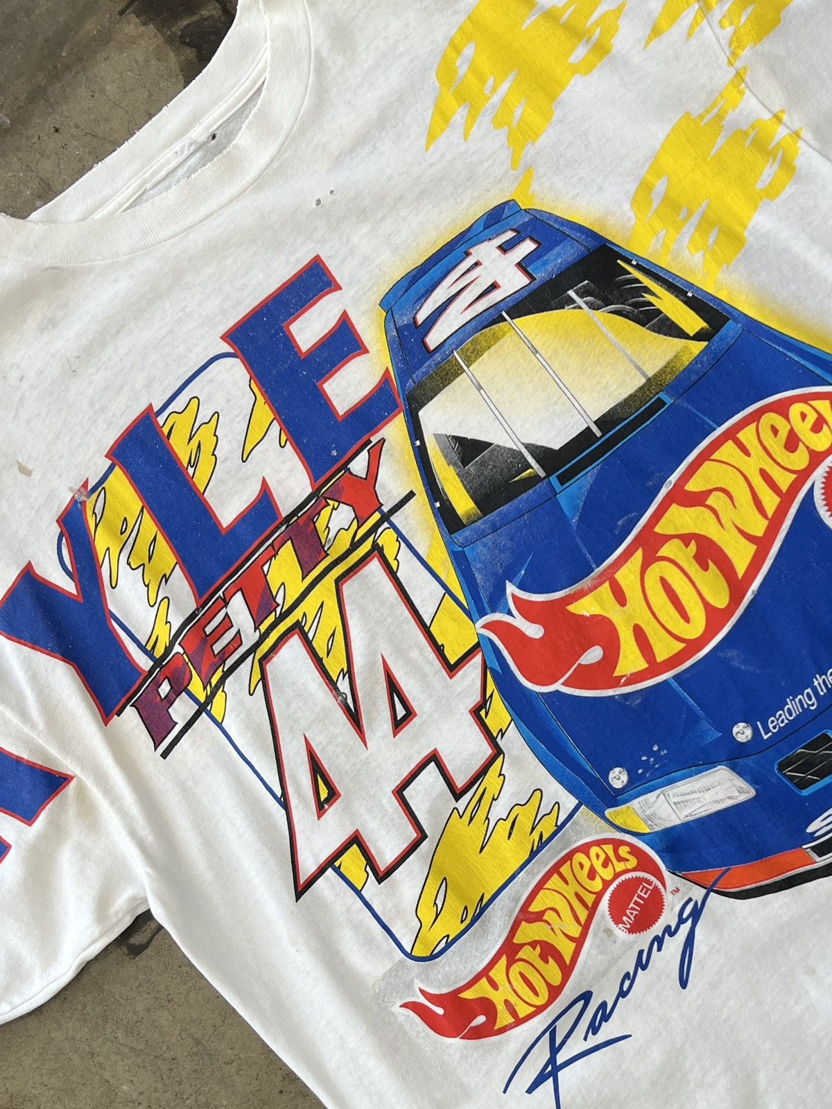 NASCAR Vintage 1997 Kyle Petty Track Attack Hot Wheels Tee XXL Size US XXL / EU 58 / 5 - 4 Thumbnail