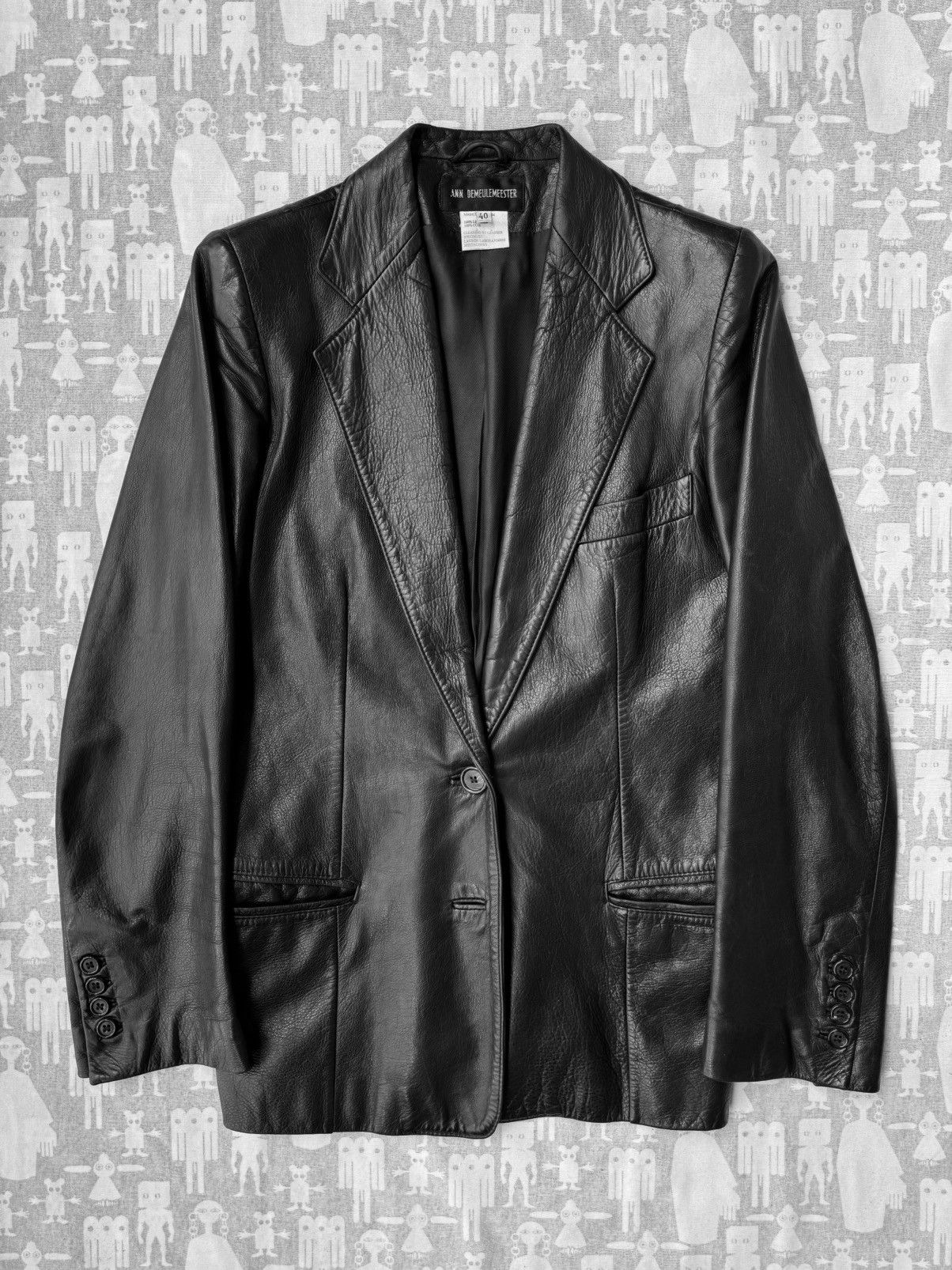 Ann Demeulemeester Ann Demeulemeester s/s 2002 Painted Leather
